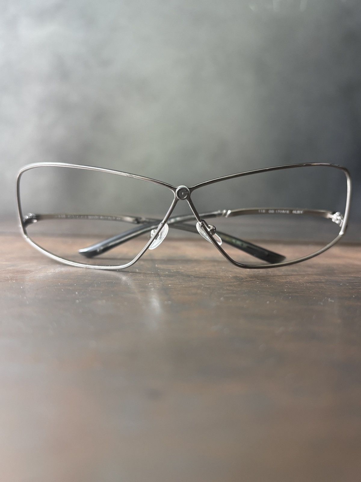 Gucci Vintage Gucci Frames 2000s Metal Shield GG 1709/S Tom Ford Size ONE SIZE - 20 Thumbnail