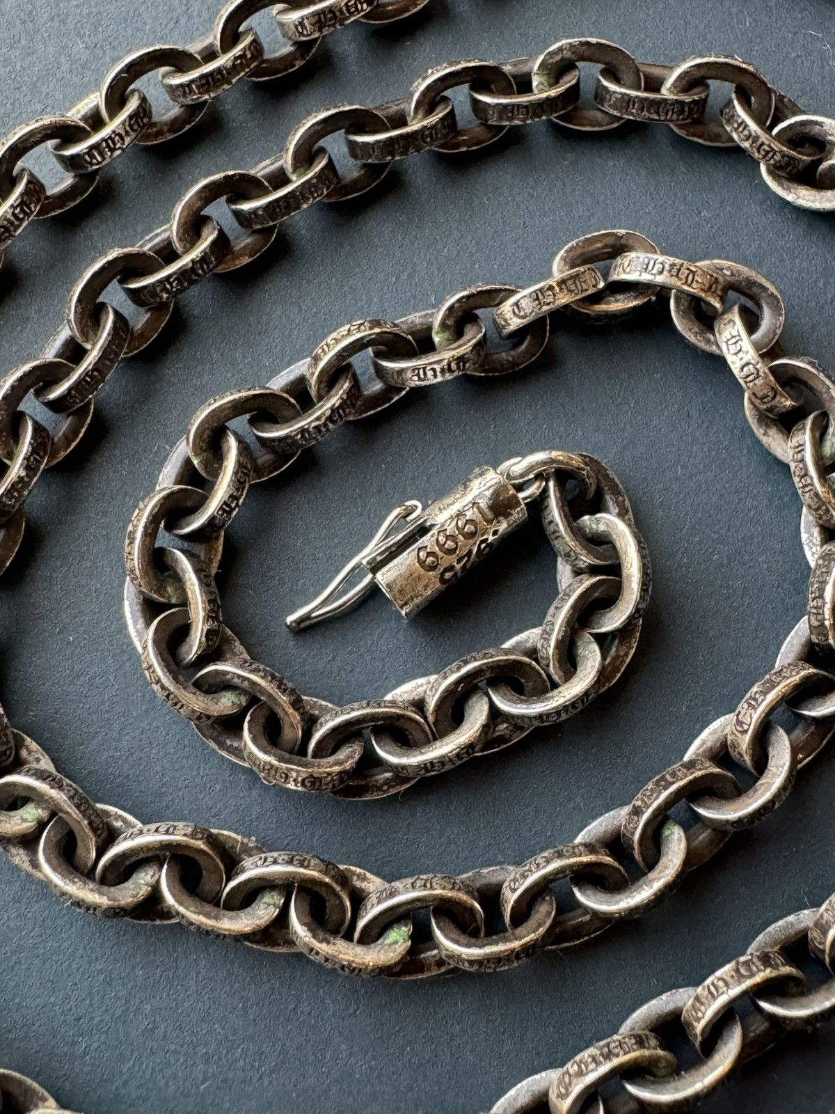 Chrome hearts silver paper chain 20inch