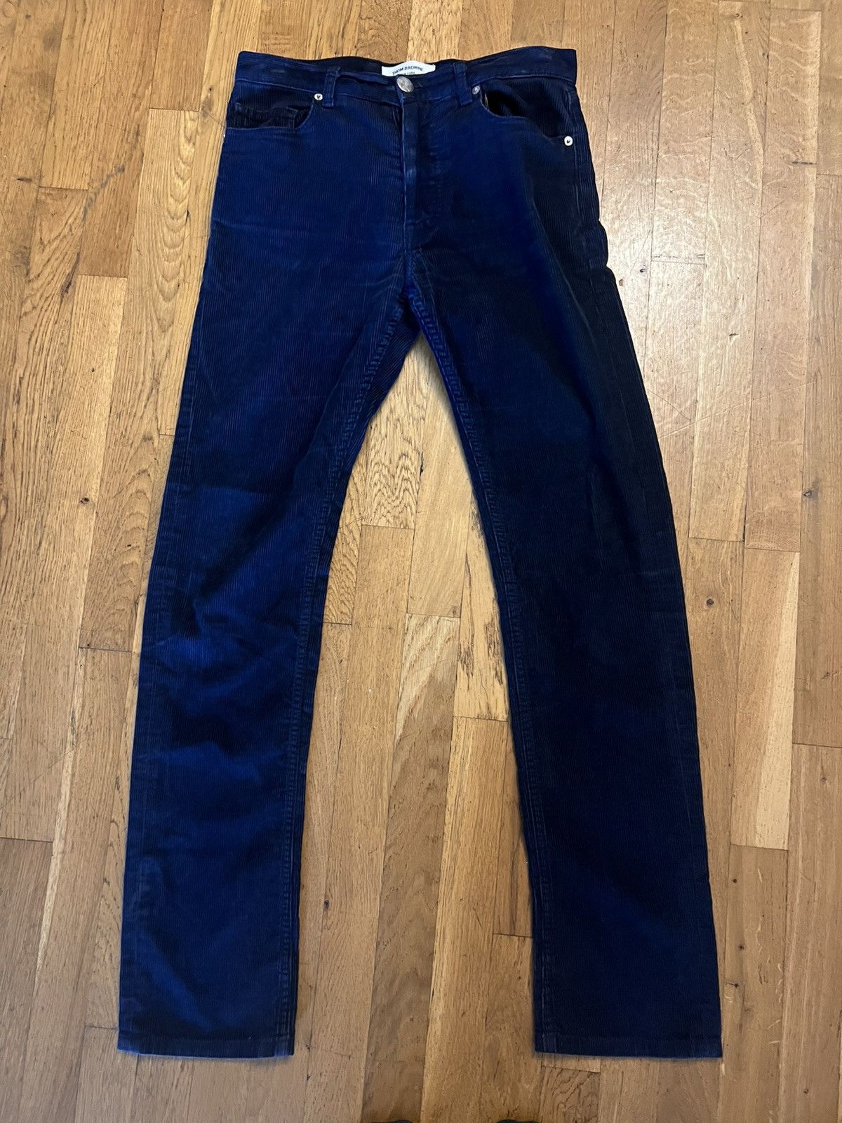 Thom Browne Thom Browne Navy corduroy pants Size US 30 / EU 46 - 1 Thumbnail