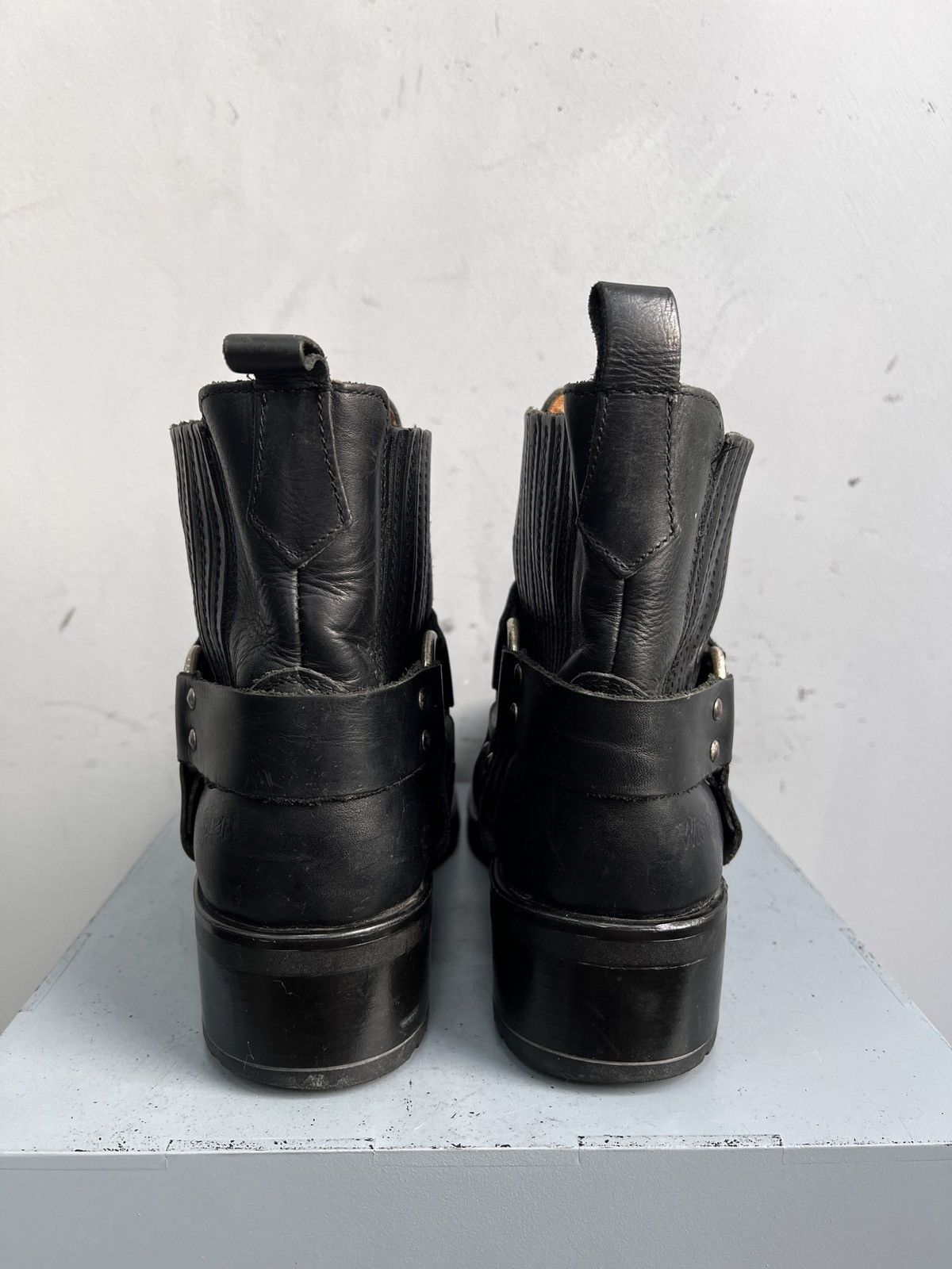 Wrangler Wrangler Black Leather Boots moto hype avant garde Size US 10 / EU 43 - 9 Thumbnail