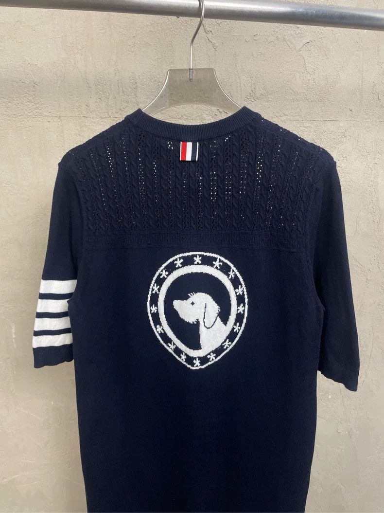 Thom Browne Thom Browne Dark blue show puppy series long knitted short Size XS / US 0-2 / IT 36-38 - 4 Thumbnail