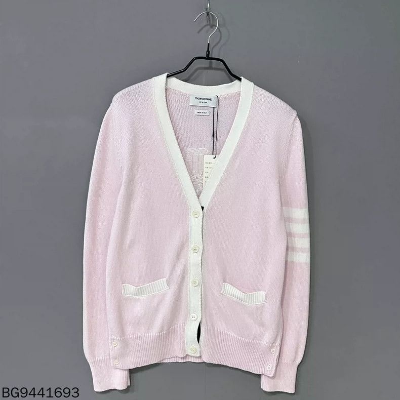Thom Browne Thom Browne White floral knit cardigan Size S / US 4 / IT 40 - 1 Thumbnail