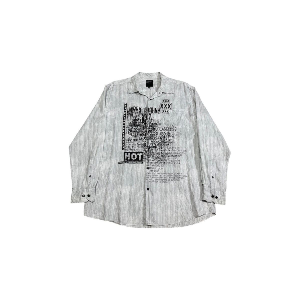 Hysteric Glamour × Japanese Brand × Seditionaries 🔥Sick Y2K Splendid Satisfaction Poem Shirt XXX Goth Punk Size US XXL / EU 58 / 5 - 2 Thumbnail