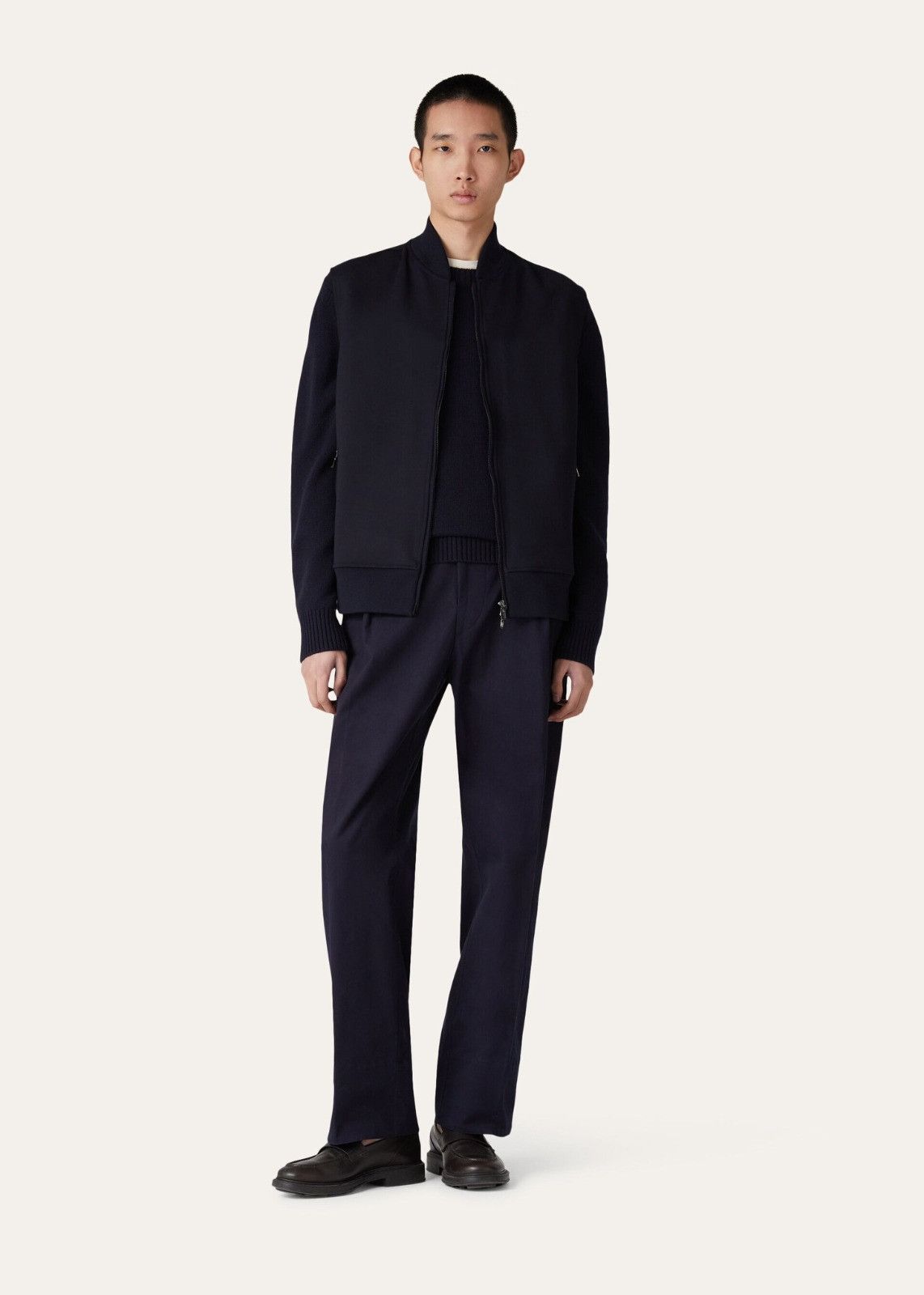 Loro Piana o1srvl11e1224 Holburn Double Wool Vest in Navy Blue Size US S / EU 44-46 / 1 - 4 Thumbnail