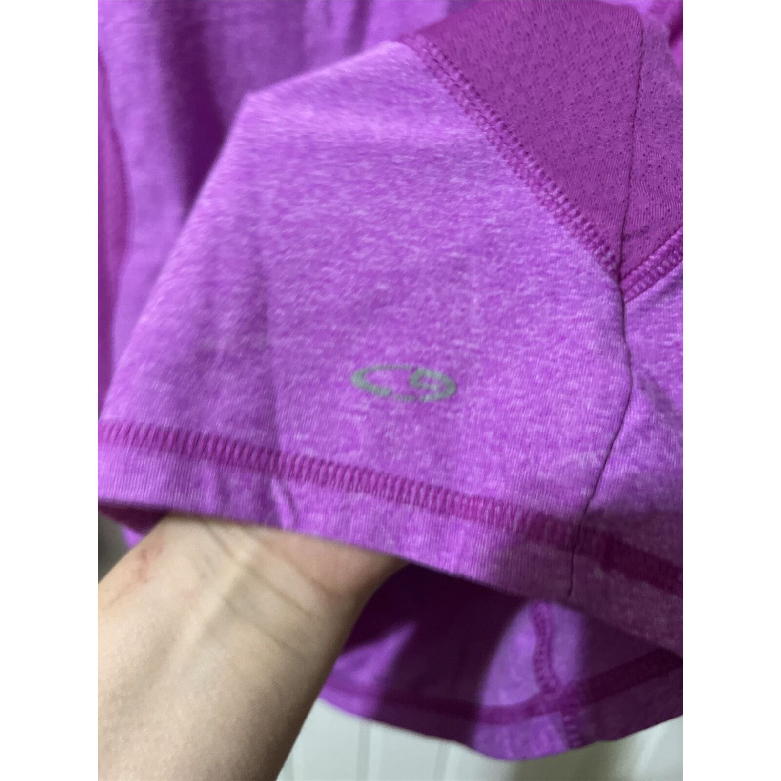 Champion Long Sleeve Quarter-Zip Pullover Purple Violet Back Pocket Size S / US 4 / IT 40 - 4 Thumbnail