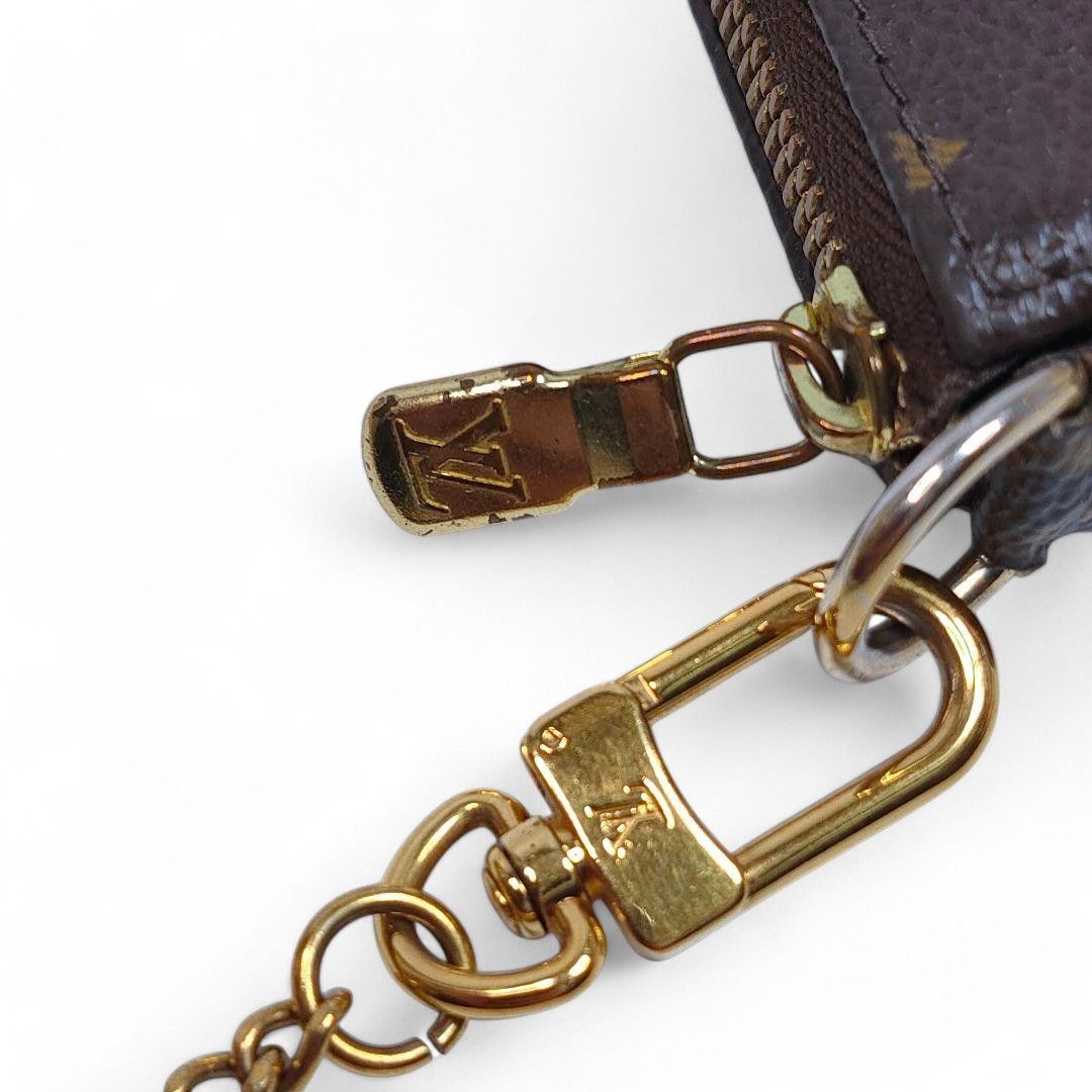 Louis Vuitton Louis Vuitton - Mini Pochette Chain Monogram LV Brown Size ONE SIZE - 6 Thumbnail