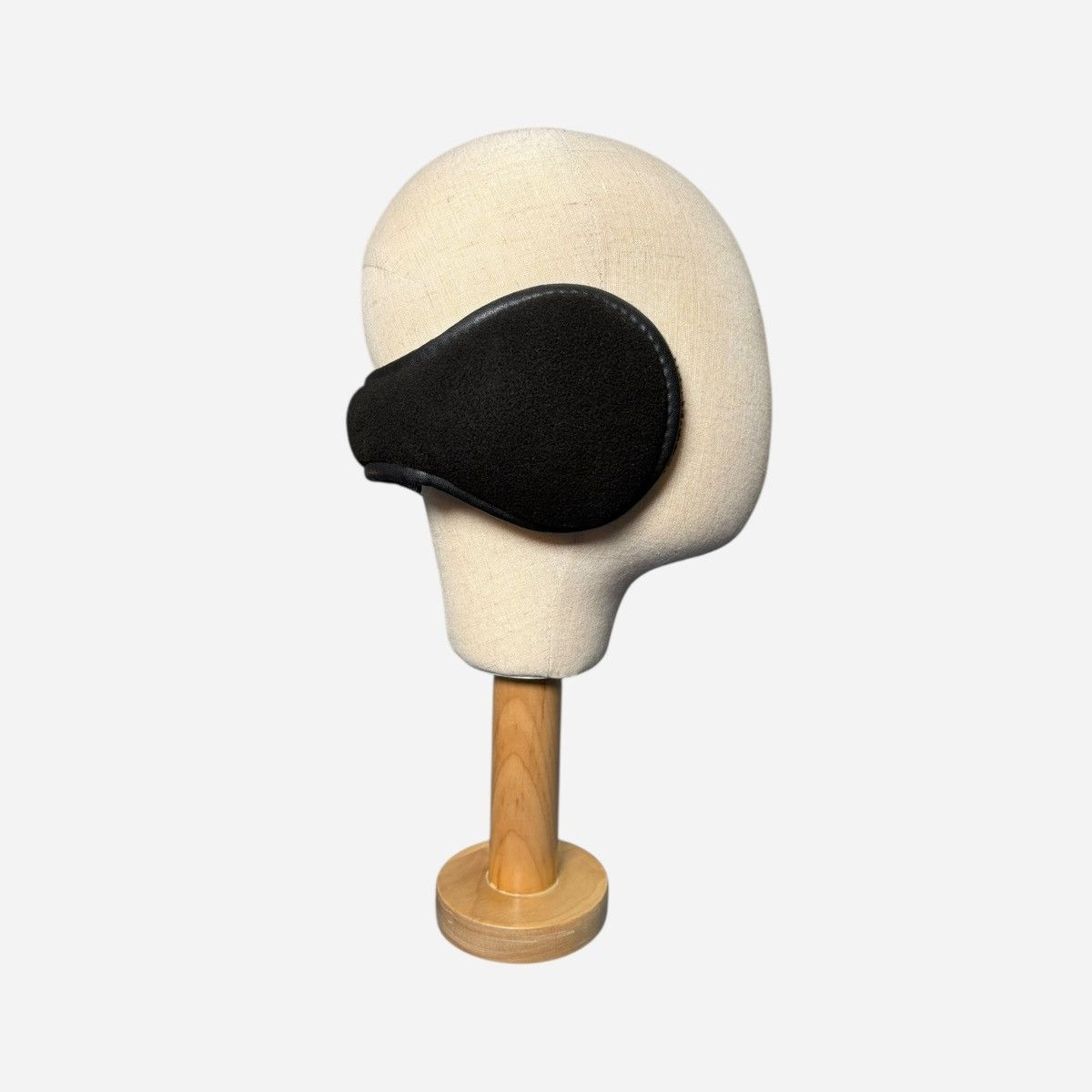 Other Ear Band Unisex Black Fleece and Fur Ear Warmers Sz OS Size ONE SIZE - 7 Thumbnail