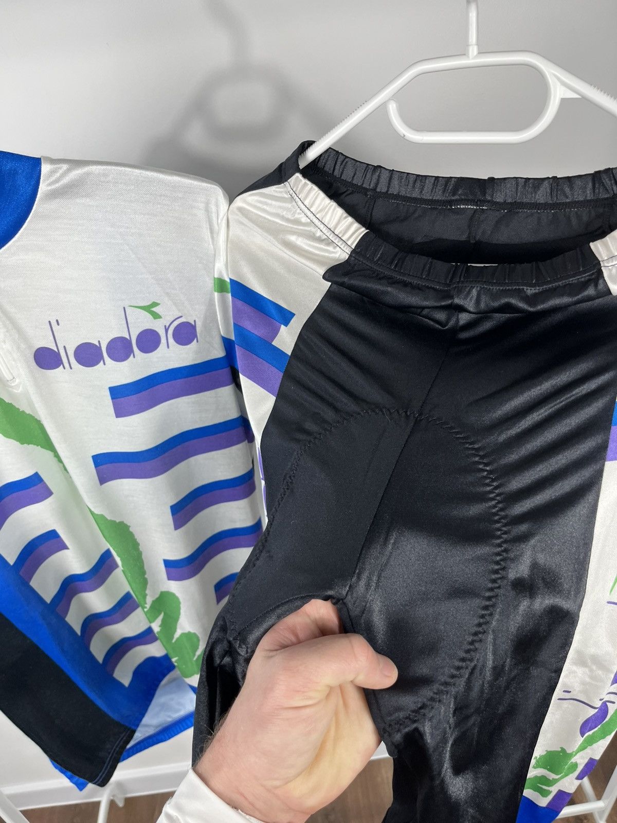Diadora Diadora Vintage Cycling Jersey Shorts Set L Size US L / EU 52-54 / 3 - 9 Thumbnail