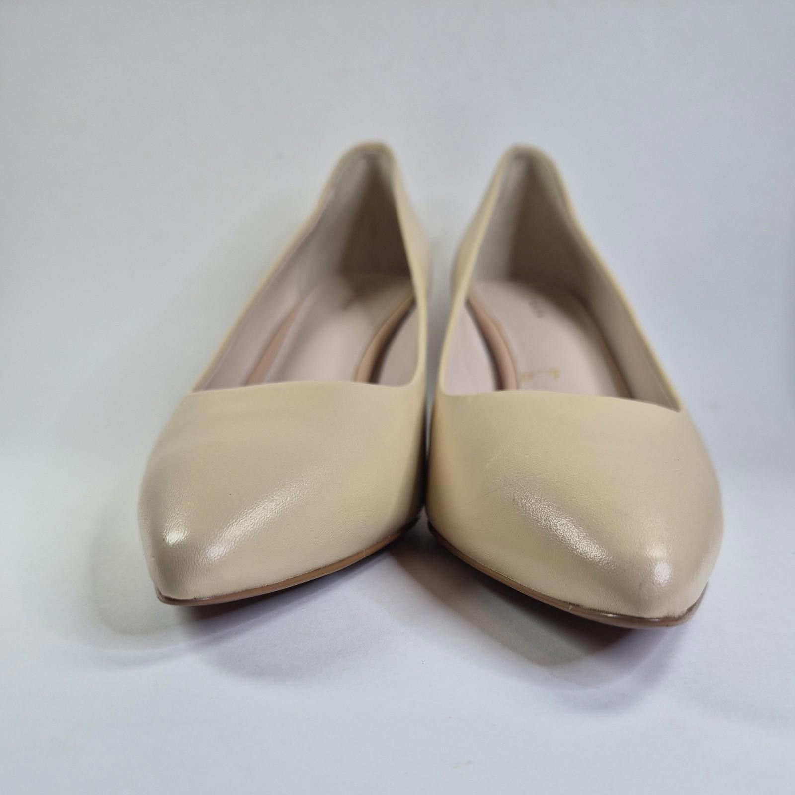 Nine West NINE WEST MARGOT PUMPS NATURAL/TAN LEATHER SIZE 9B Size US 9 / IT 39 - 5 Thumbnail