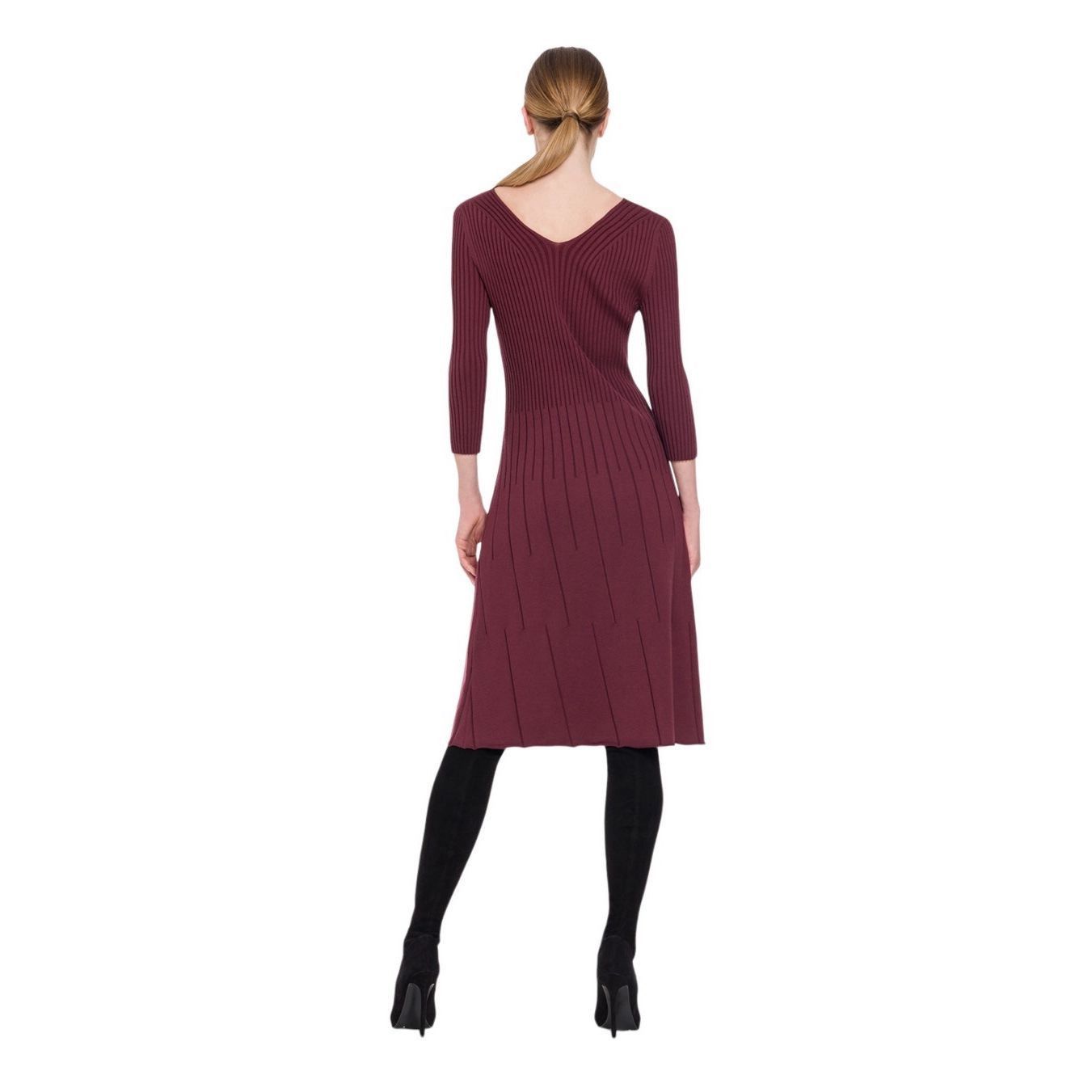 Wolford Wolford Merino Wool Rib Dress Burgundy NWT M Size M / US 6-8 / IT 42-44 - 5 Thumbnail