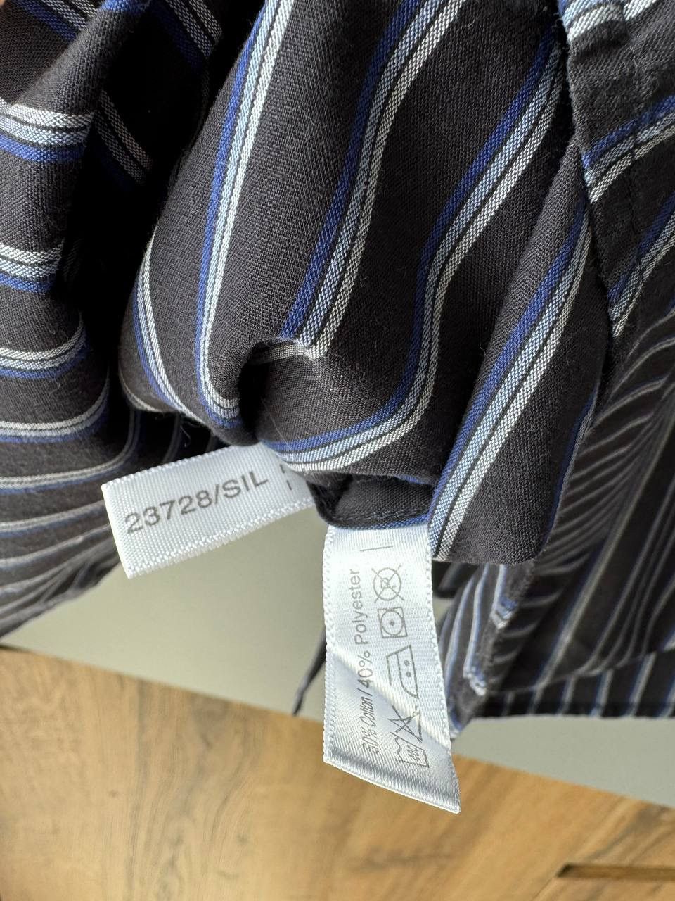 Vintage Yves Saint Laurent YSL Logo Striped Shirt Size US M / EU 48-50 / 2 - 5 Thumbnail