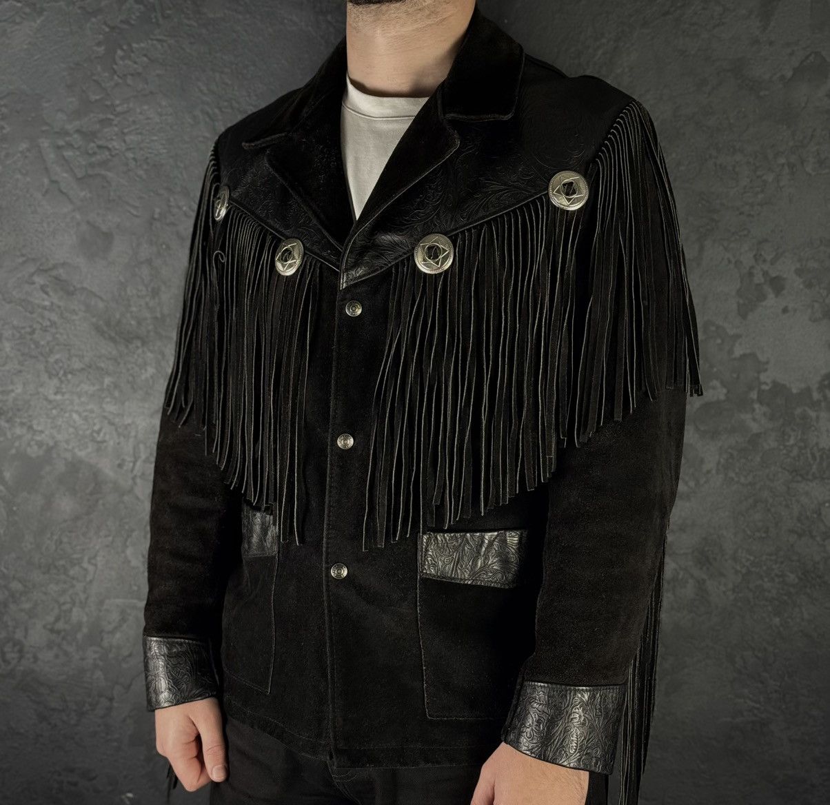 Schott Rare Schott NYC Western Vintage Genuine Suede Leather Jacket Size US L / EU 52-54 / 3 - 1 Thumbnail
