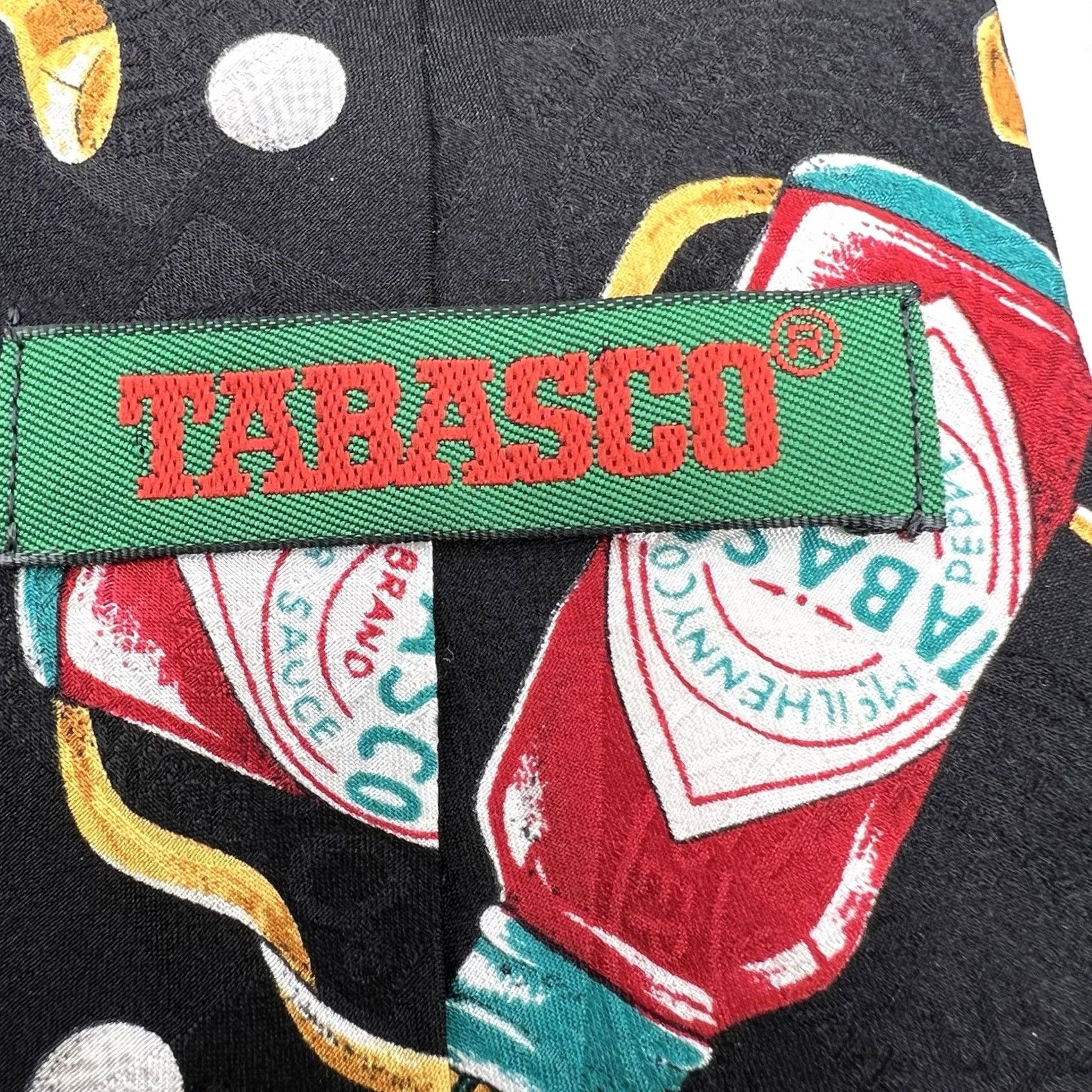 J Brand Tabasco Geometric Silk Tie - Multicolor, Golf Theme, 57-60" Classic Length, Logo Accents, Men Size ONE SIZE - 4 Thumbnail