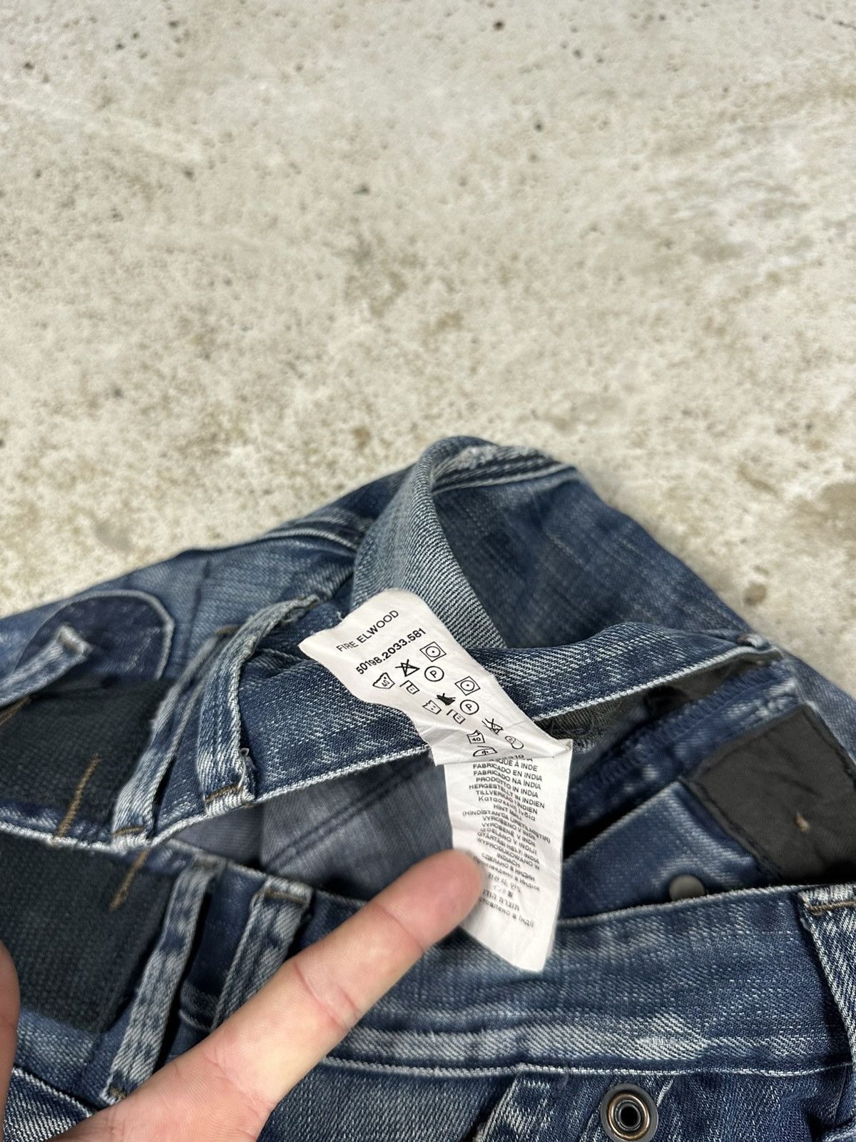 G-Star × Vintage Vintage Y2K G Star Raw Fire Elwood Distressed Denim Pants Size US 34 / EU 50 - 9 Thumbnail
