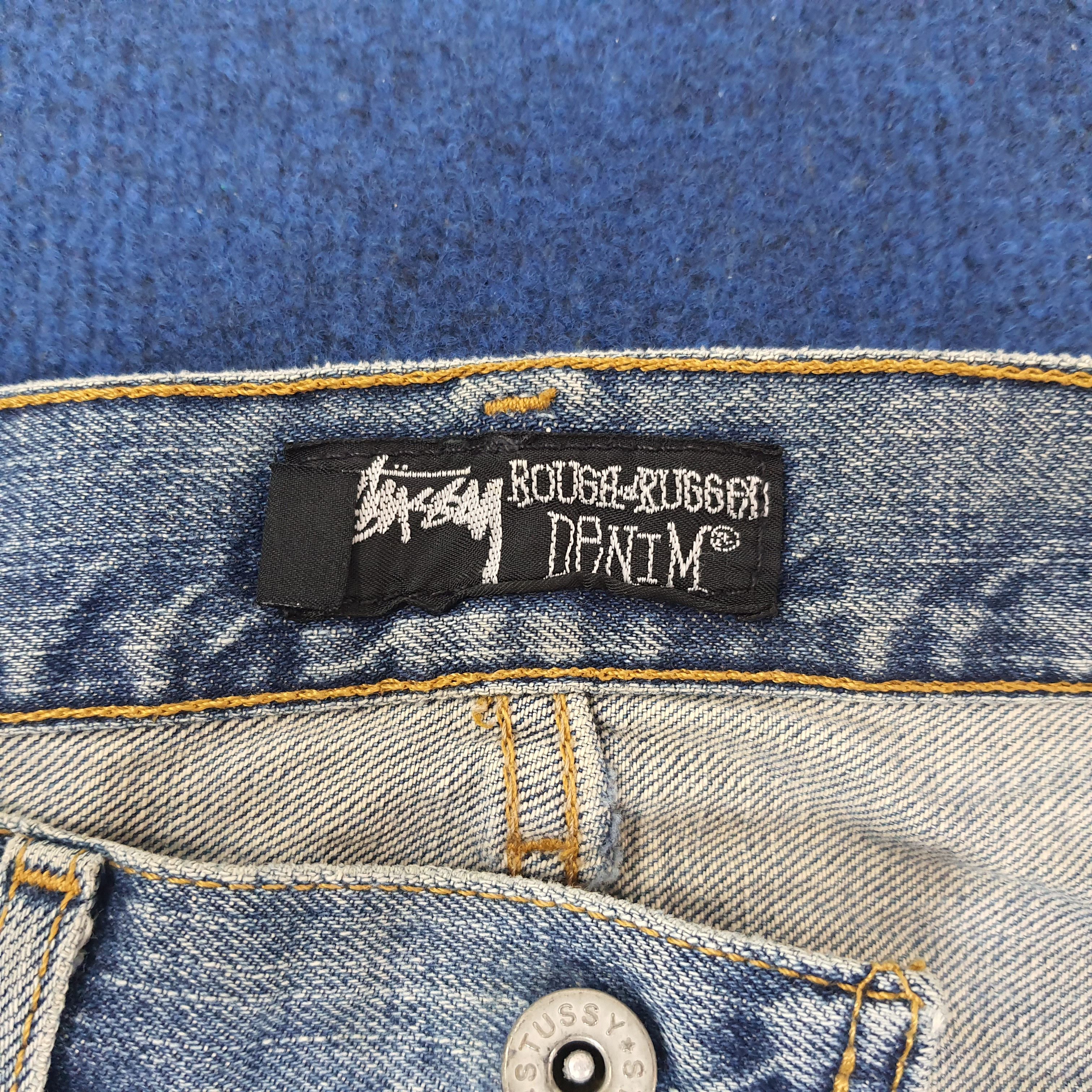 Stussy Vintage Stussy Rough n Rugged Denim Custom Logo Jeans C228N9 Size US 31 - 8 Thumbnail