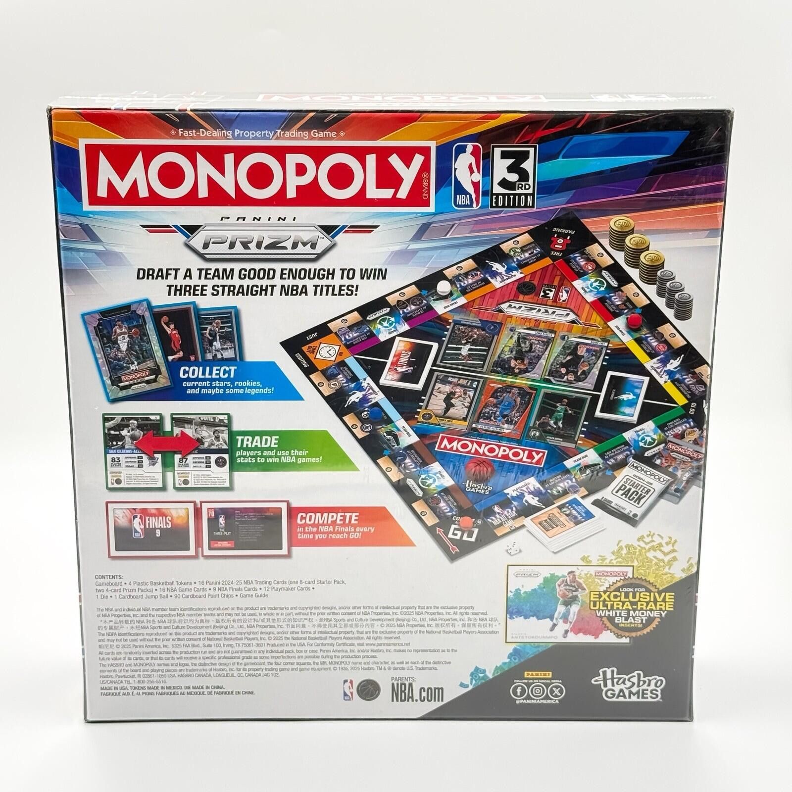 Alec Monopoly 24-25 Panini Prizm Monopoly NBA Basketball Trading Card Game Size ONE SIZE - 2 Thumbnail