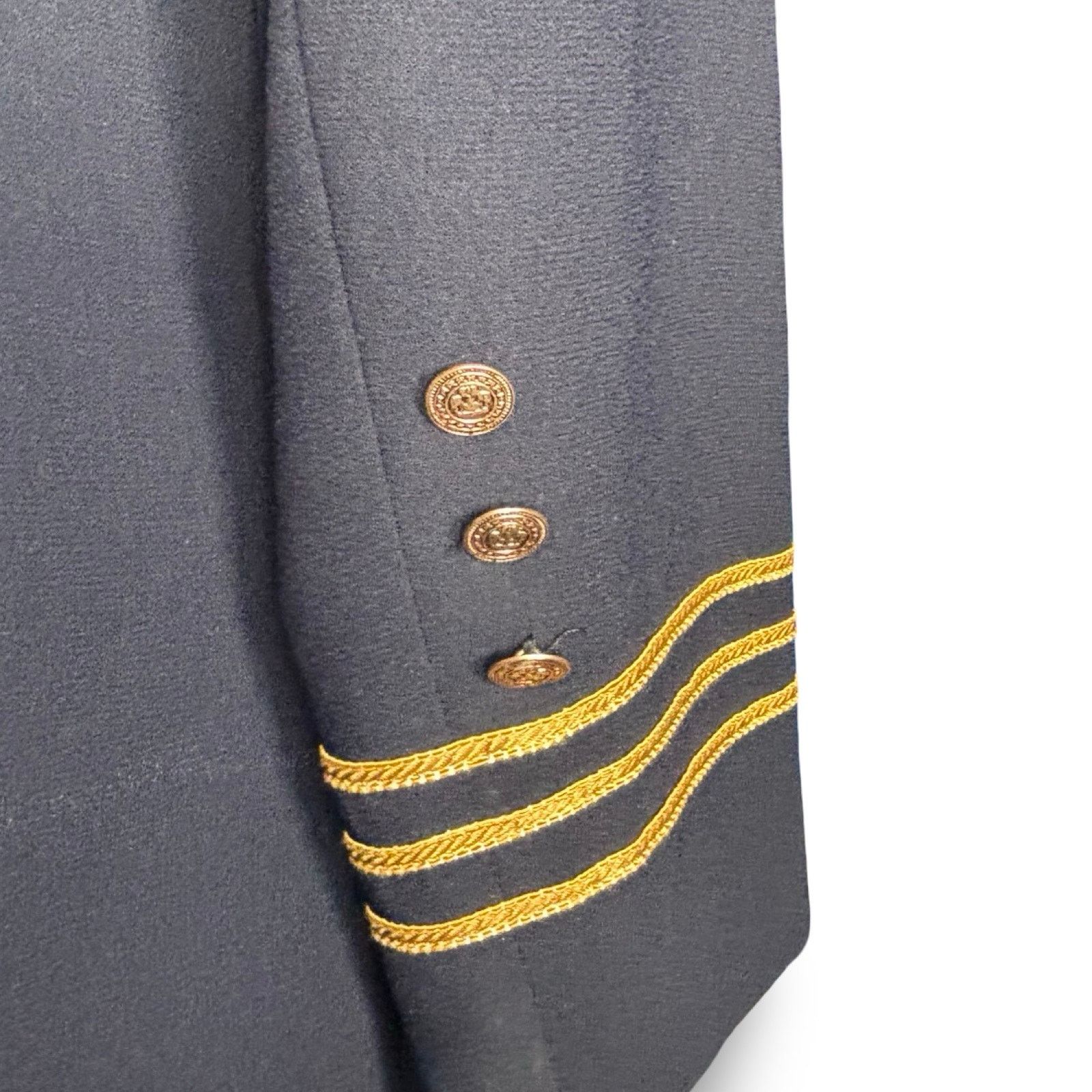 Vintage Vintage Eva Polini Nautical Navy Blazer Gold Buttons Anchor Size XL / US 12-14 / IT 48-50 - 6 Thumbnail