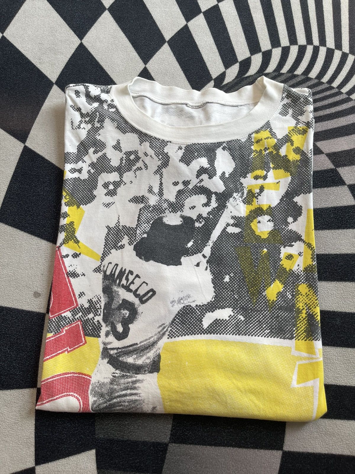 MLB Vintage 90s Jose Canseco Oakland Athletics AOP Tee Big Size Size US XXL / EU 58 / 5 - 1 Thumbnail