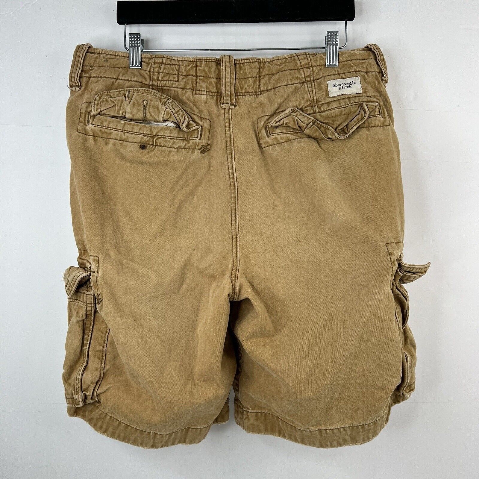 Abercrombie & Fitch Y2K Abercrombie Fitch 32 Cargo Shorts Baggy Distressed Heavy Size US 32 / EU 48 - 3 Thumbnail