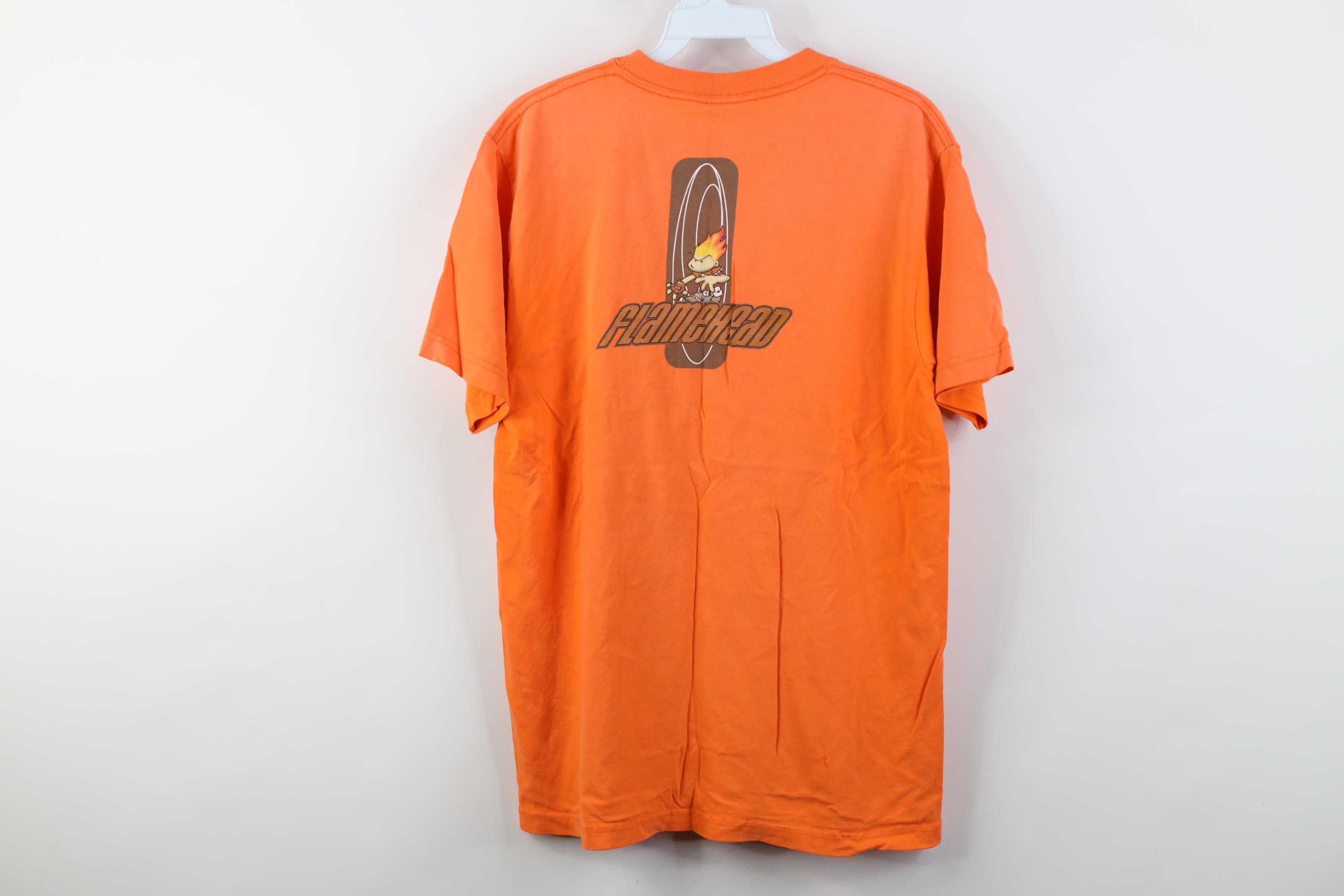 JNCO Vintage 90s Y2K JNCO Jeans Flamehead Skateboard T-Shirt Size US S / EU 44-46 / 1 - 16 Thumbnail