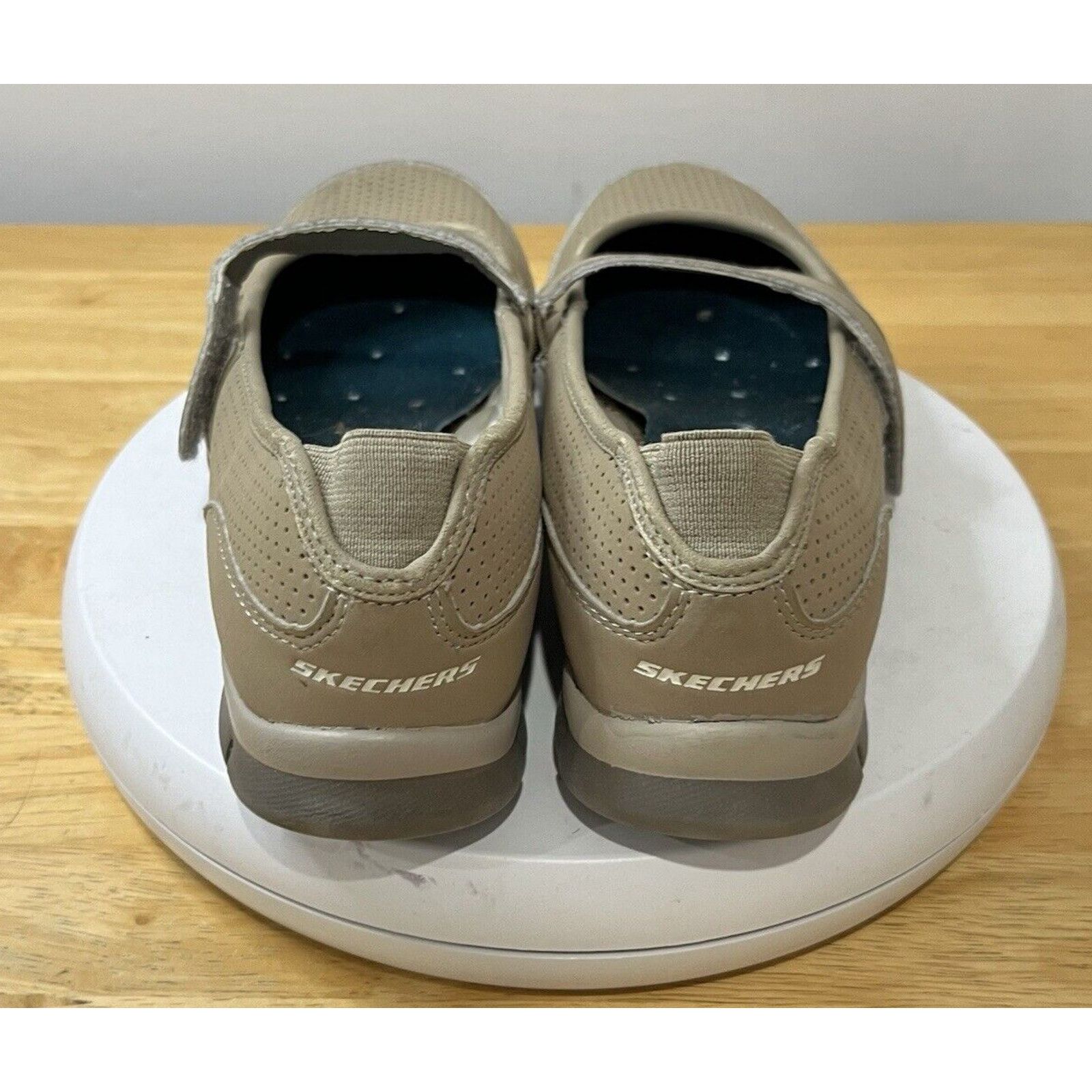 SKECHERS Skechers Flex Women Size 6 Beige Brown Adjustable Strap Size US 6 / IT 36 - 3 Thumbnail
