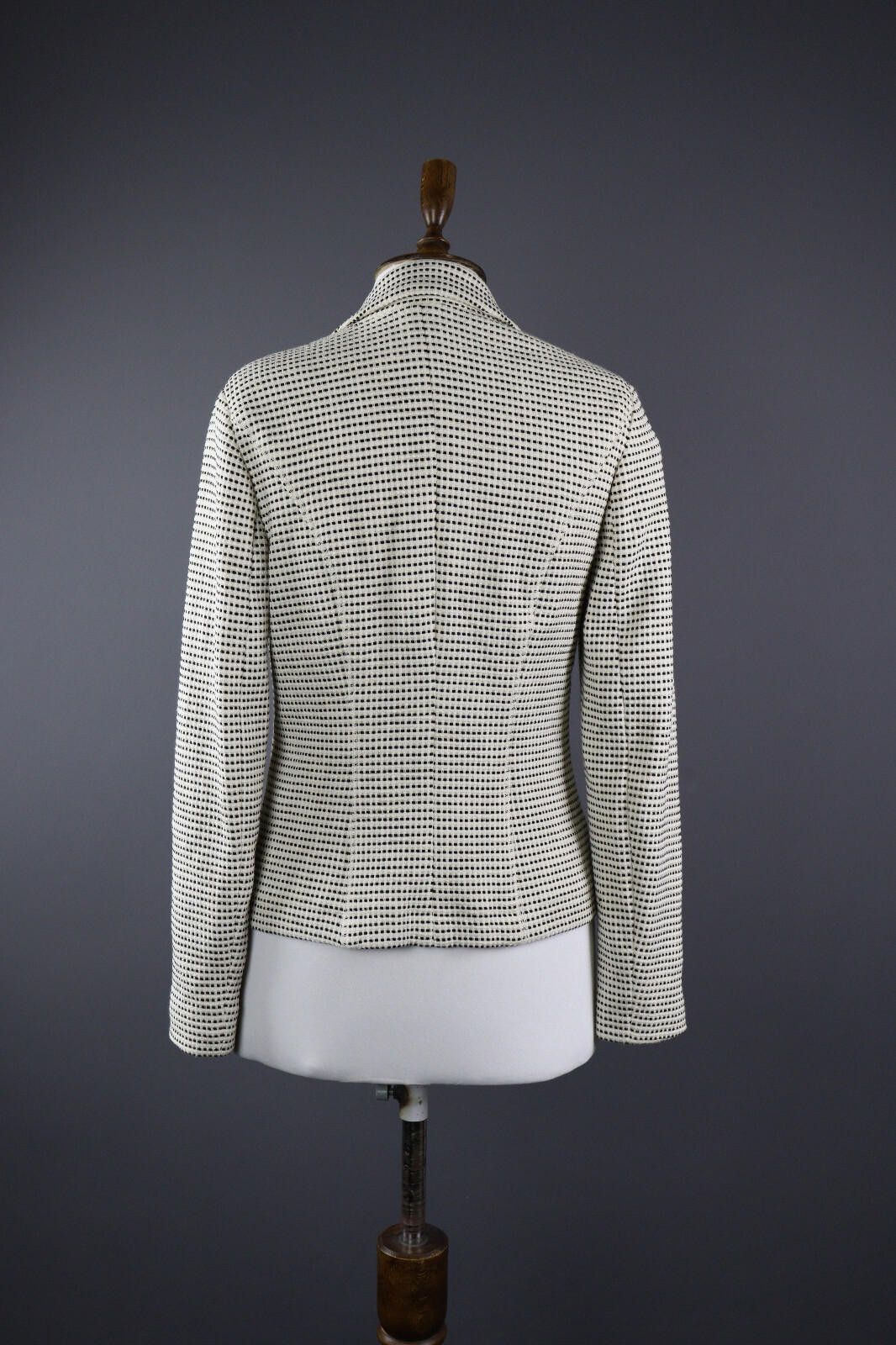 Designer Ladies Marc Cain Perforated Classic Basic Jacket Size 3 Size M / US 6-8 / IT 42-44 - 5 Thumbnail