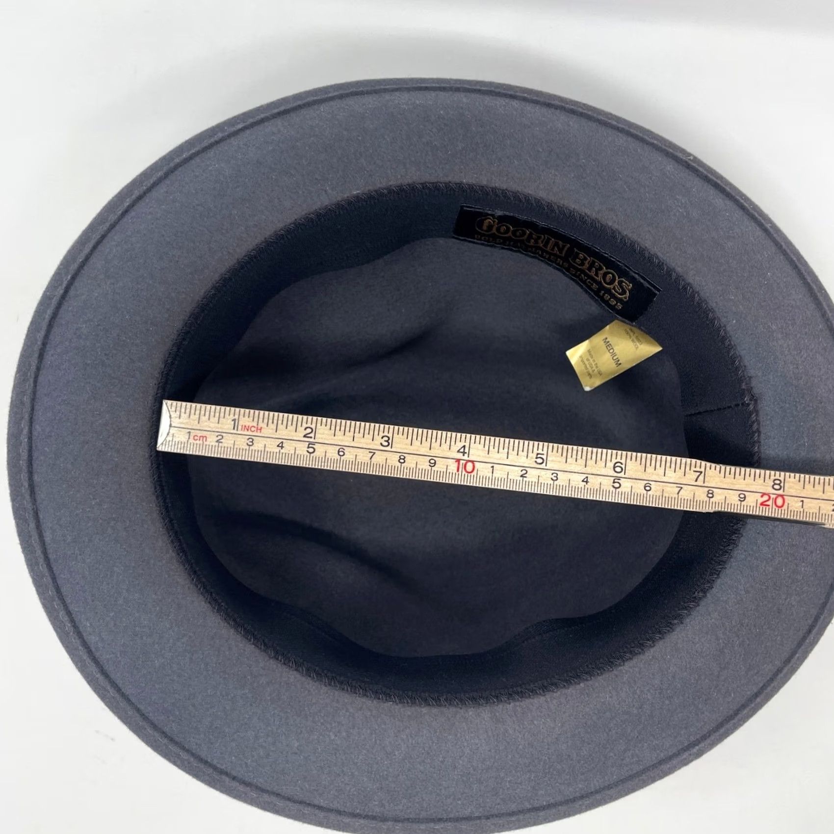 Goorin Bros. Goorin Bros Fedora Hat Adult M Gray 100% Wool USA Made Dapper Indie Men Size ONE SIZE - 6 Thumbnail