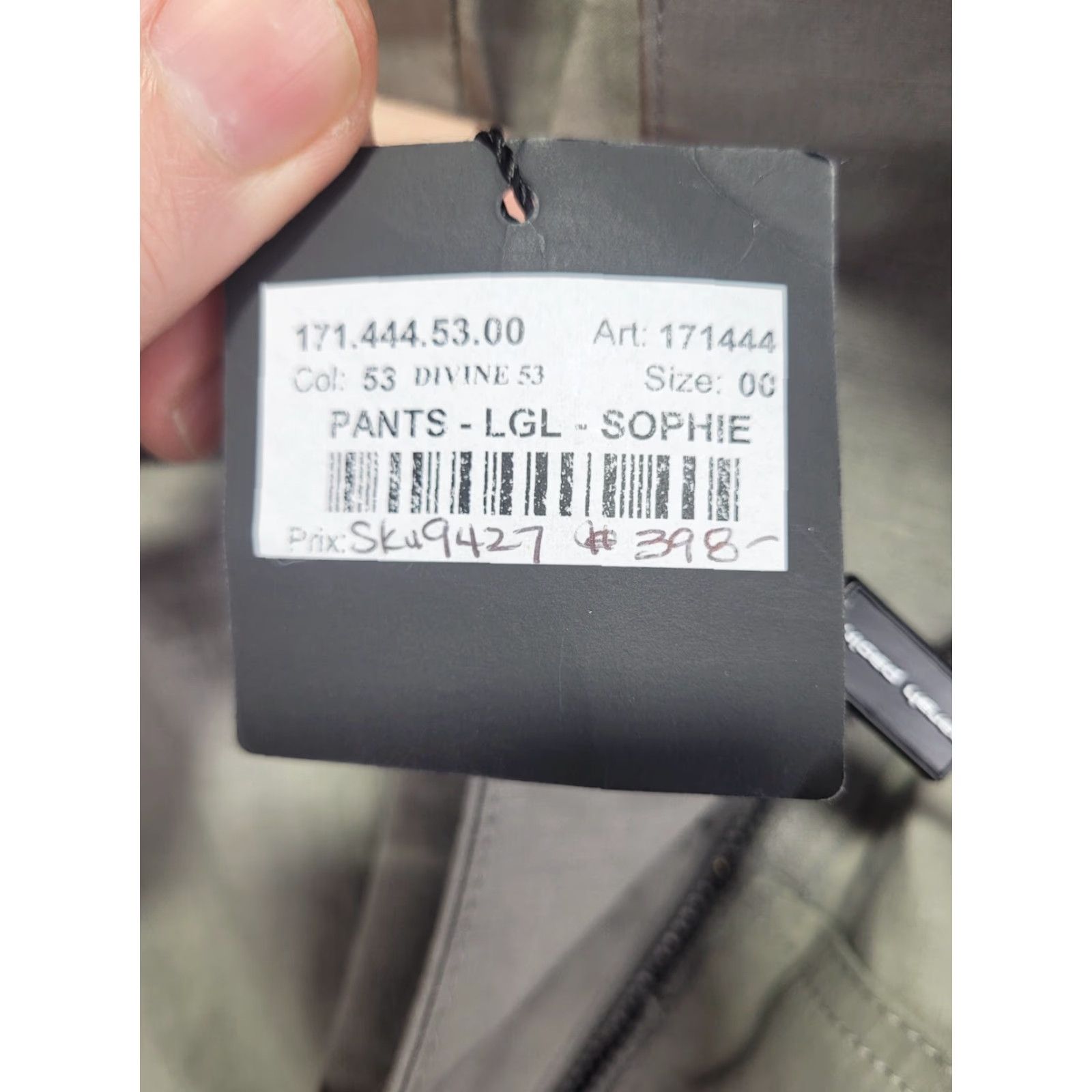 Sarah Pacini Sarah Pacini Linen Pants Womens Size 0 Gray Stretch Linen Tapered NWT MSRP 25 Size 25" / US 0 / IT 36 - 4 Thumbnail