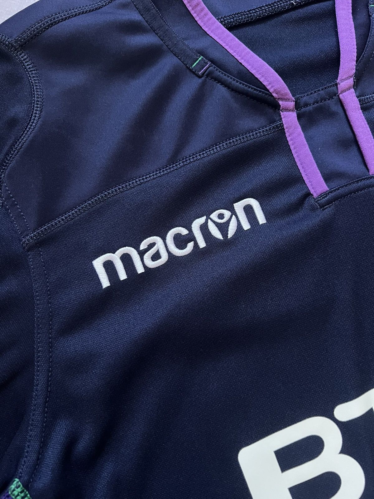 Macron Macron BT Embroidered Scottish Rugby Shirt, Size M Size US M / EU 48-50 / 2 - 6 Thumbnail