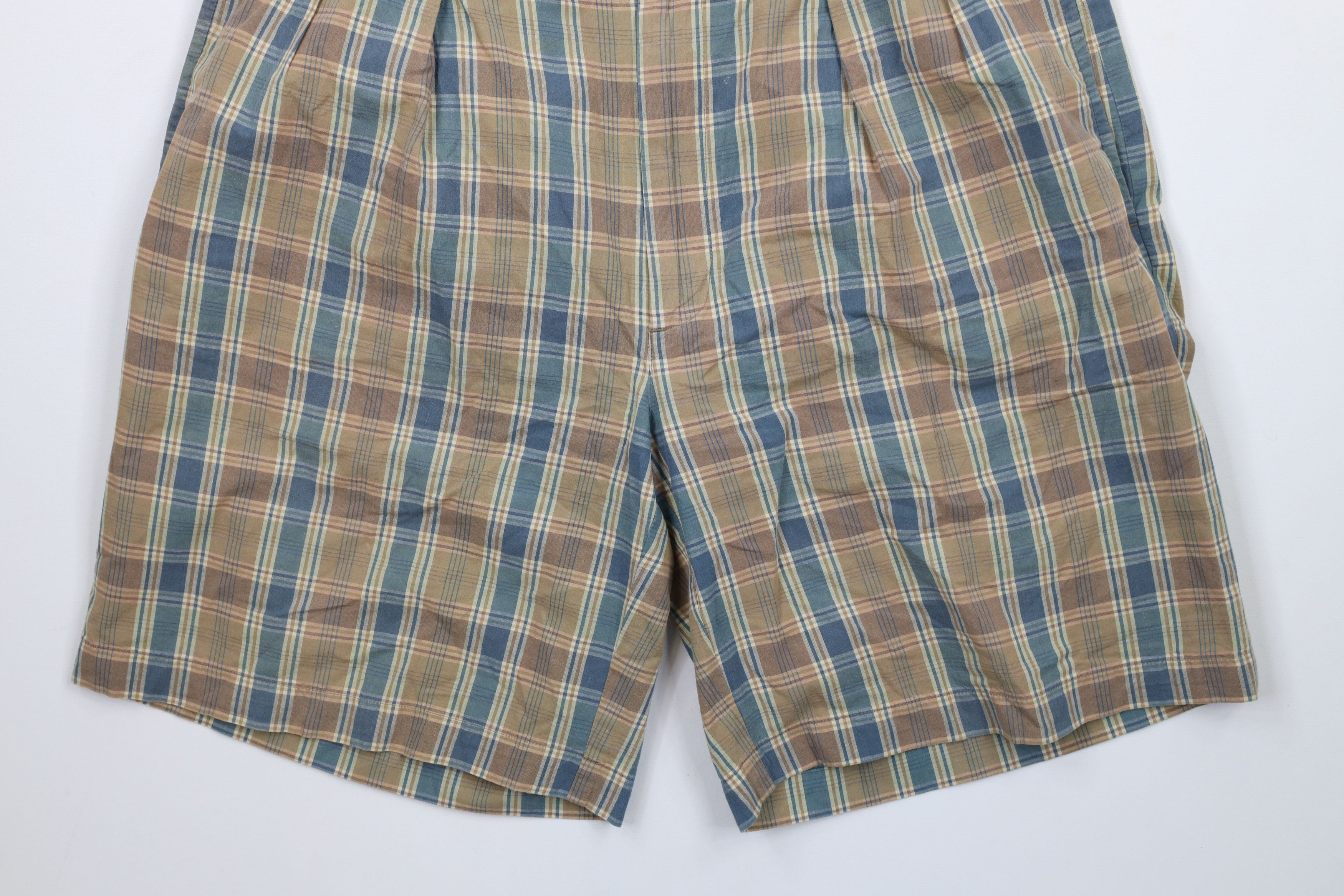 Ralph Lauren × Vintage Vintage 90s Ralph Lauren India Madras Plaid Shorts Cotton Size US 34 / EU 50 - 4 Thumbnail