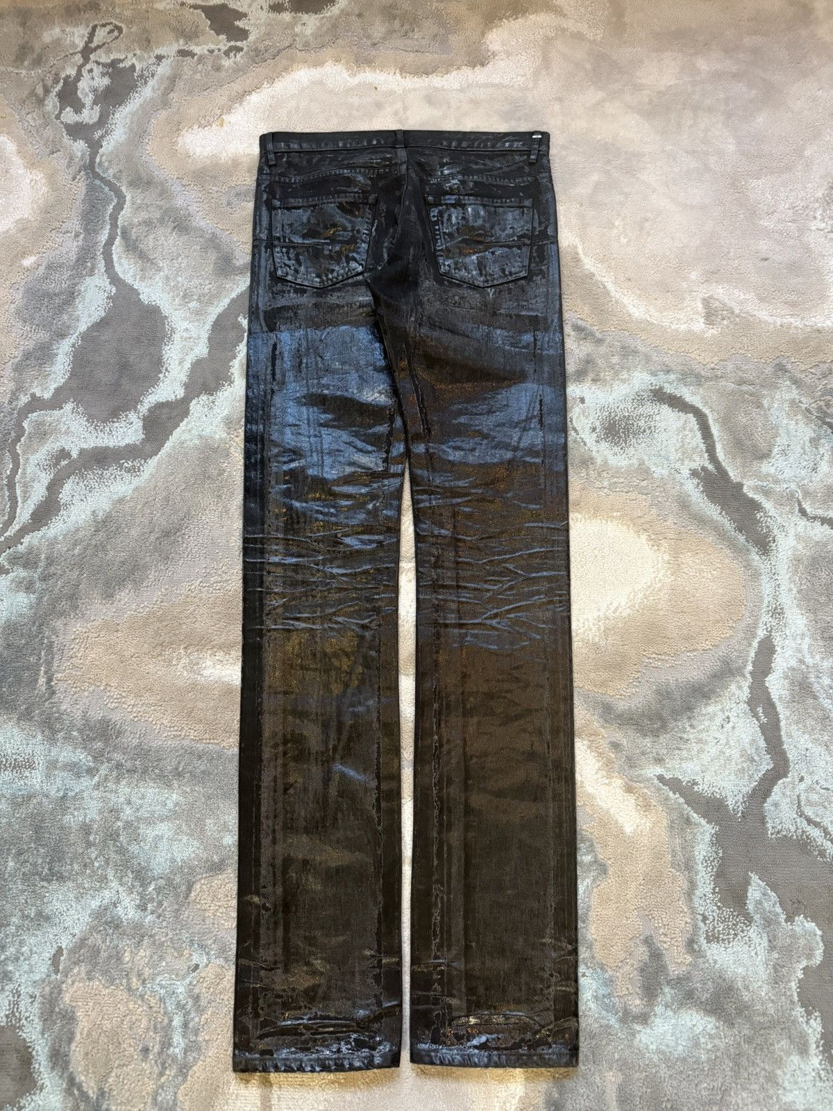 Dior Dior 2003 Luster Waxed Jeans Size US 29 - 5 Thumbnail