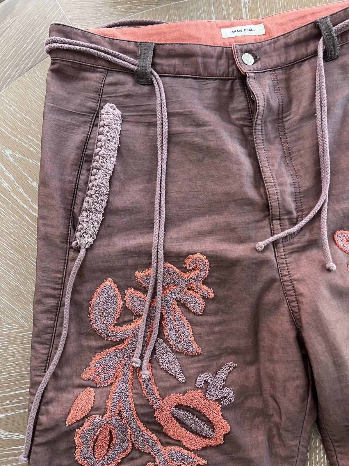 Craig Green AW23 Craig Green Tapestry Red Floral Pants L Men’s Size US 36 / EU 52 - 3 Thumbnail