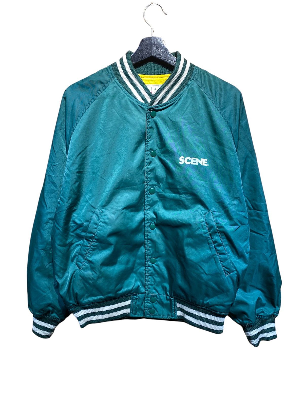 Vintage VINTAGE SCENE NYLON VARSITY BASEBALL JACKET Size US M / EU 48-50 / 2 - 2 Thumbnail