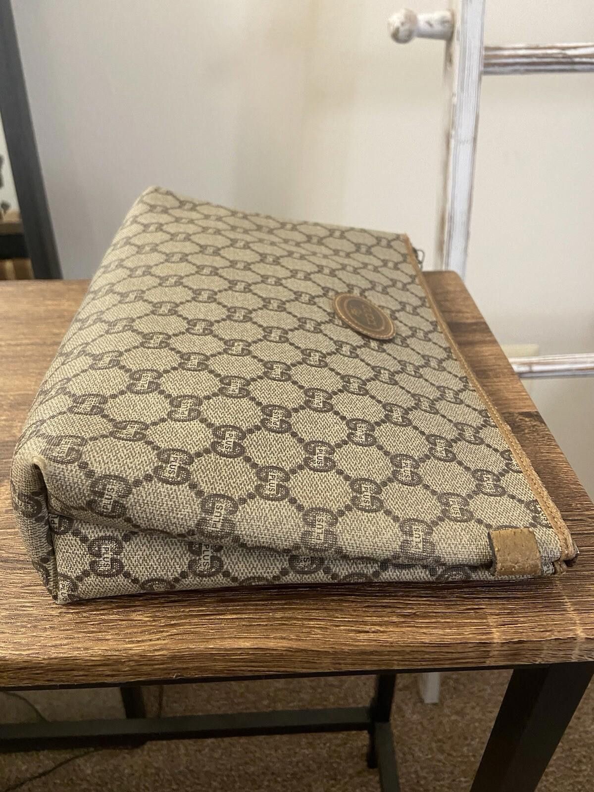 Gucci Gucci Plus Supreme logo pvc leather clutch pouch second bag Size ONE SIZE - 4 Thumbnail