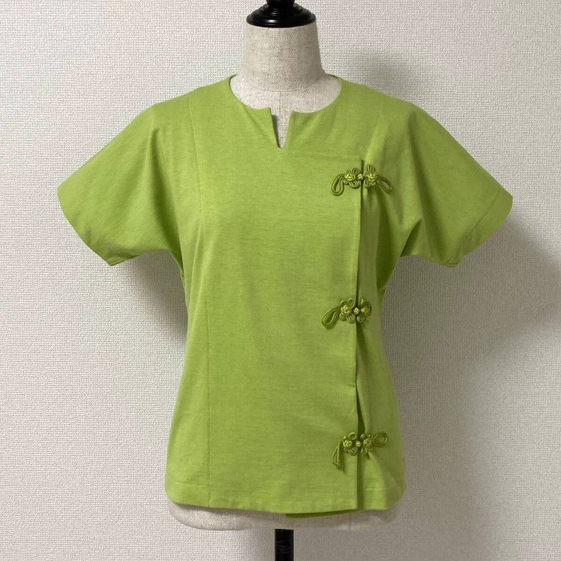 Comme des Garcons Comme Des Garcons Green button-down top Size M / US 6-8 / IT 42-44 - 1 Thumbnail