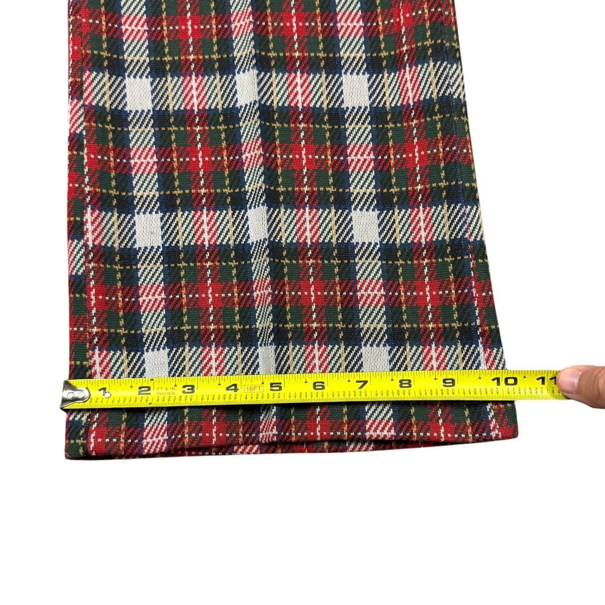 Sears Vintage 70s Sears Pleated Plaid Pants Men's 34x30 5/8 Size US 34 / EU 50 - 8 Thumbnail