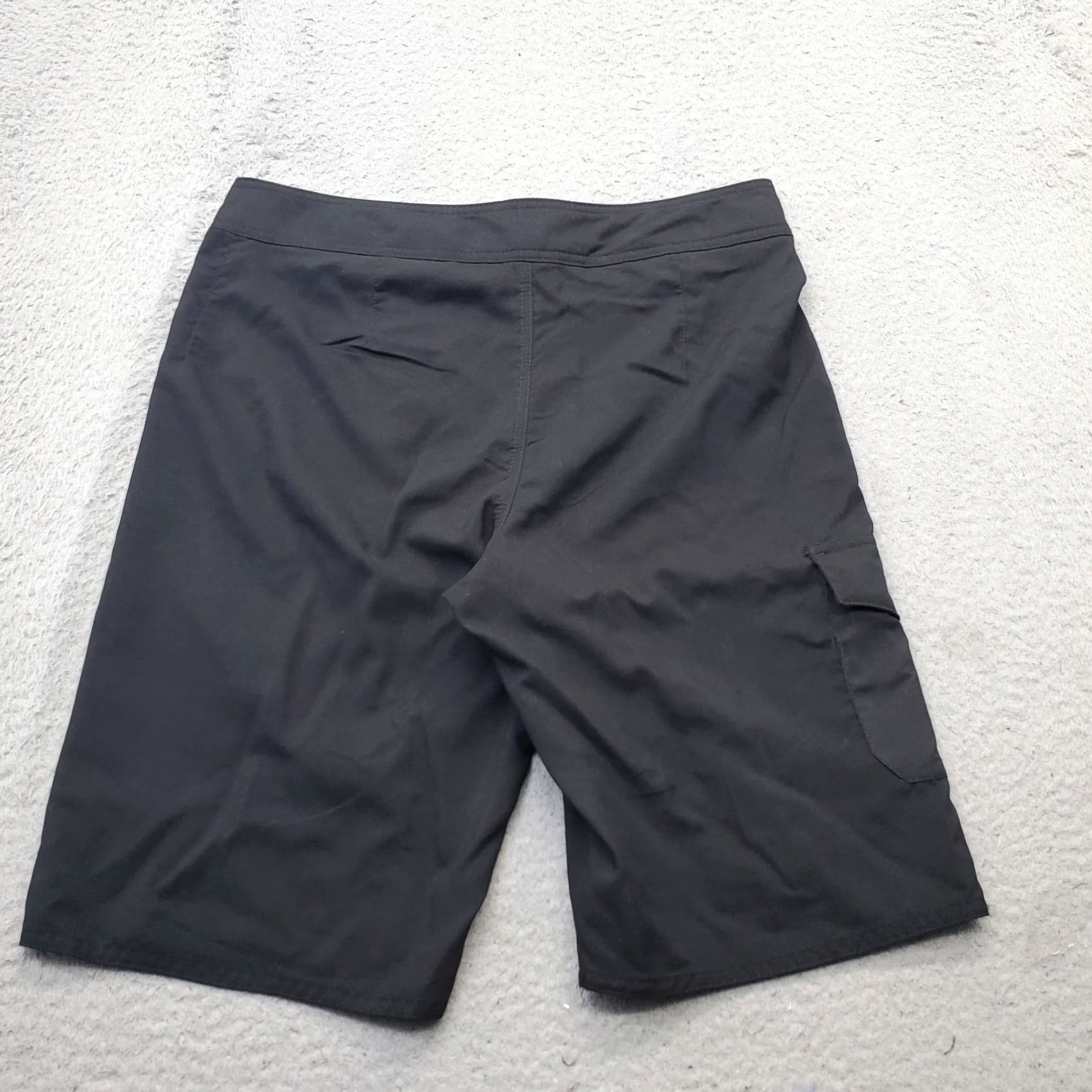 Hang Ten Hang Ten Mens Board Shorts 30 Black Drawstring Waist Surfing Beach Shorts Swim Bottoms Size US 30 / EU 46 - 2 Thumbnail