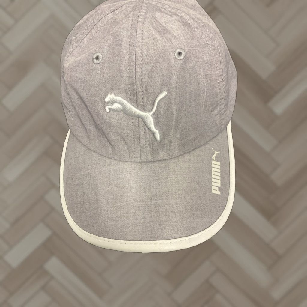 Puma Puma Hat Cap Strapback Gray White Adjustable Embroidered Workout Adult /689 Size ONE SIZE - 1 Thumbnail