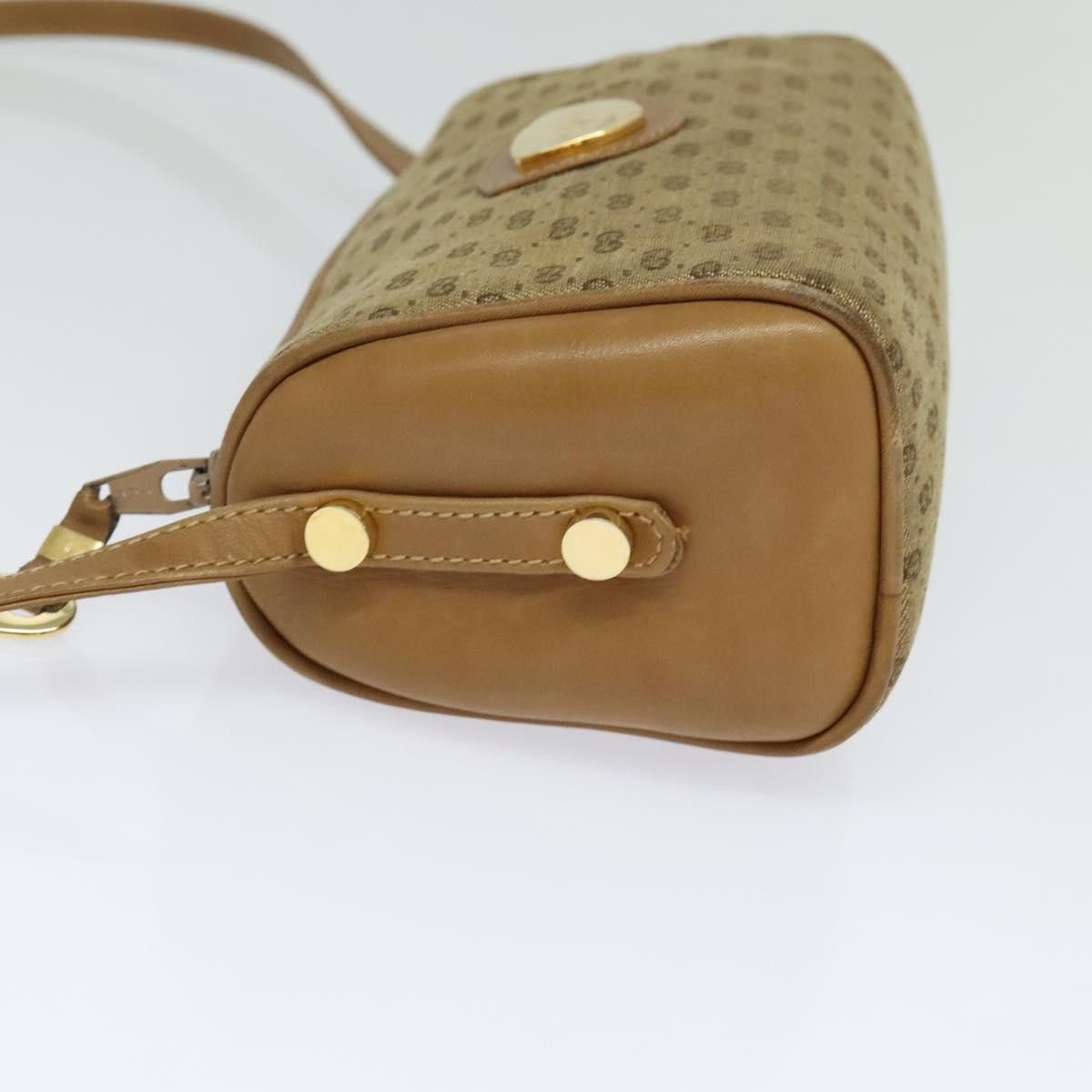 Gucci GUCCI Micro GG Canvas Shoulder Bag Vintage Beige Gold Size ONE SIZE - 4 Thumbnail