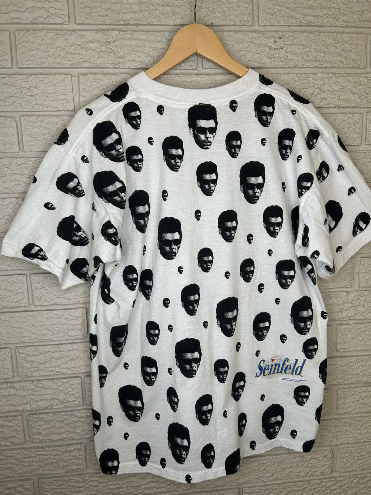 Vintage Vintage 90s Stanley Desantis Seinfeld Kramer AOP T Shirt Size US XL / EU 56 / 4 - 9 Thumbnail