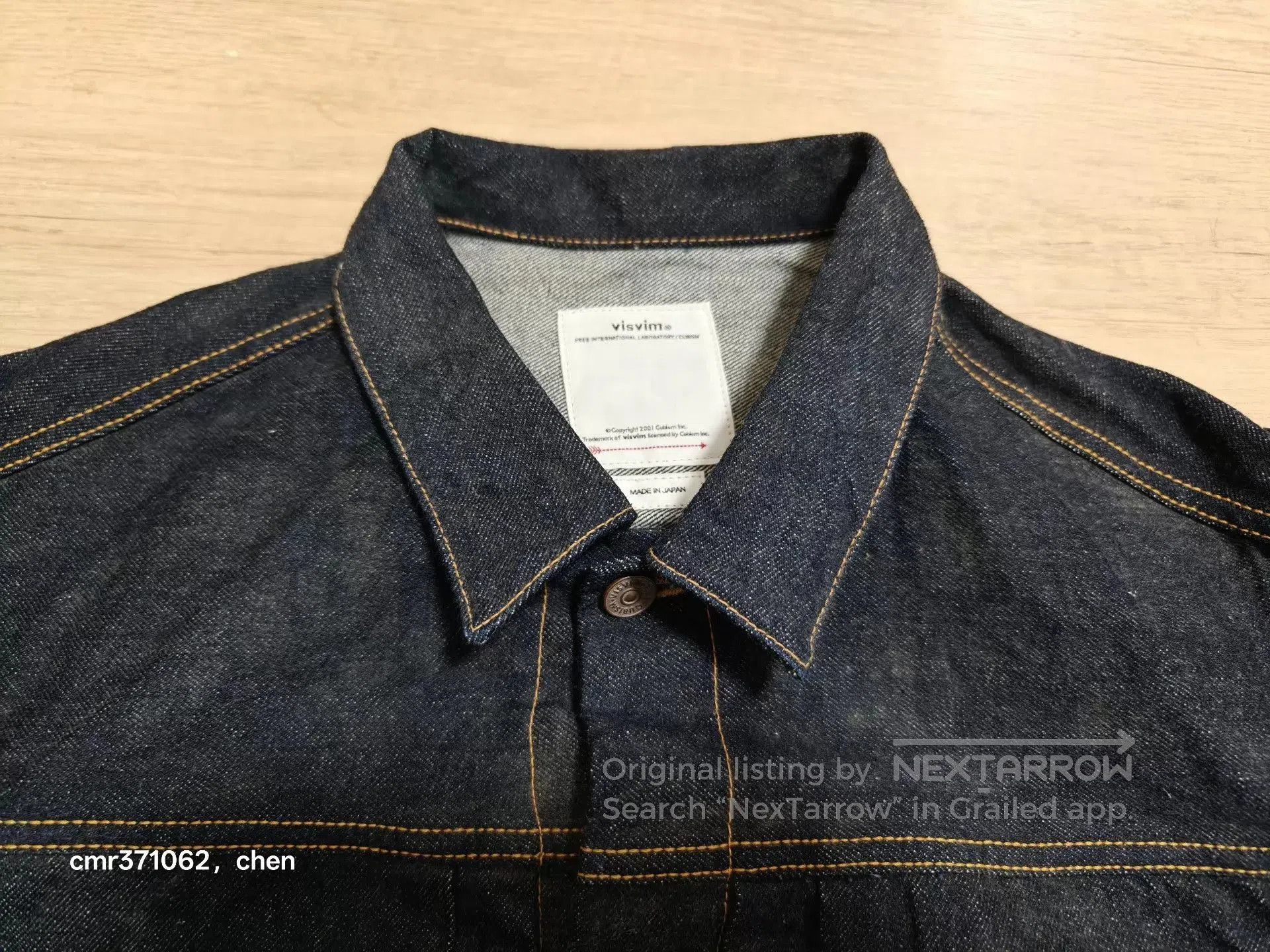 Visvim Blue Denim Jacket with Button Front and Pockets. Size US S / EU 44-46 / 1 - 2 Thumbnail