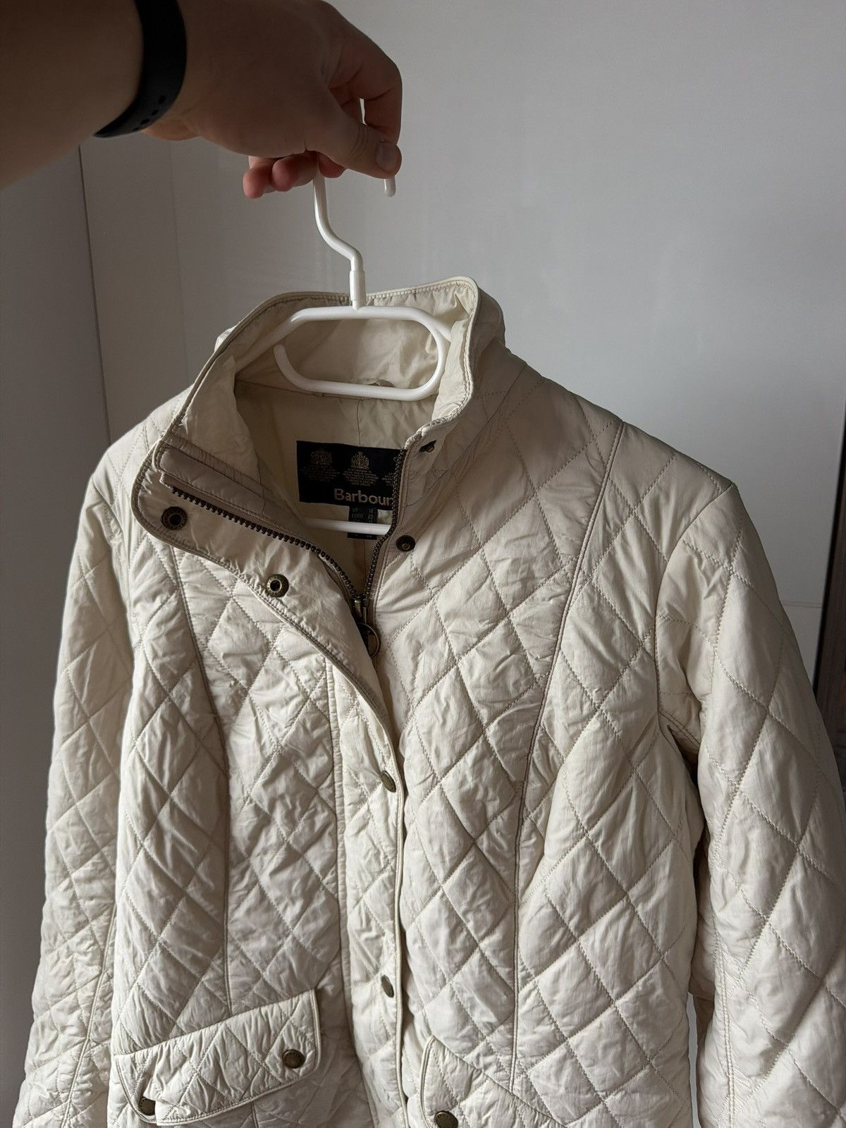Barbour Vintage Barbour Woman’s Tarn Quilted Avant Garde Jacket Size L / US 10 / IT 46 - 7 Thumbnail