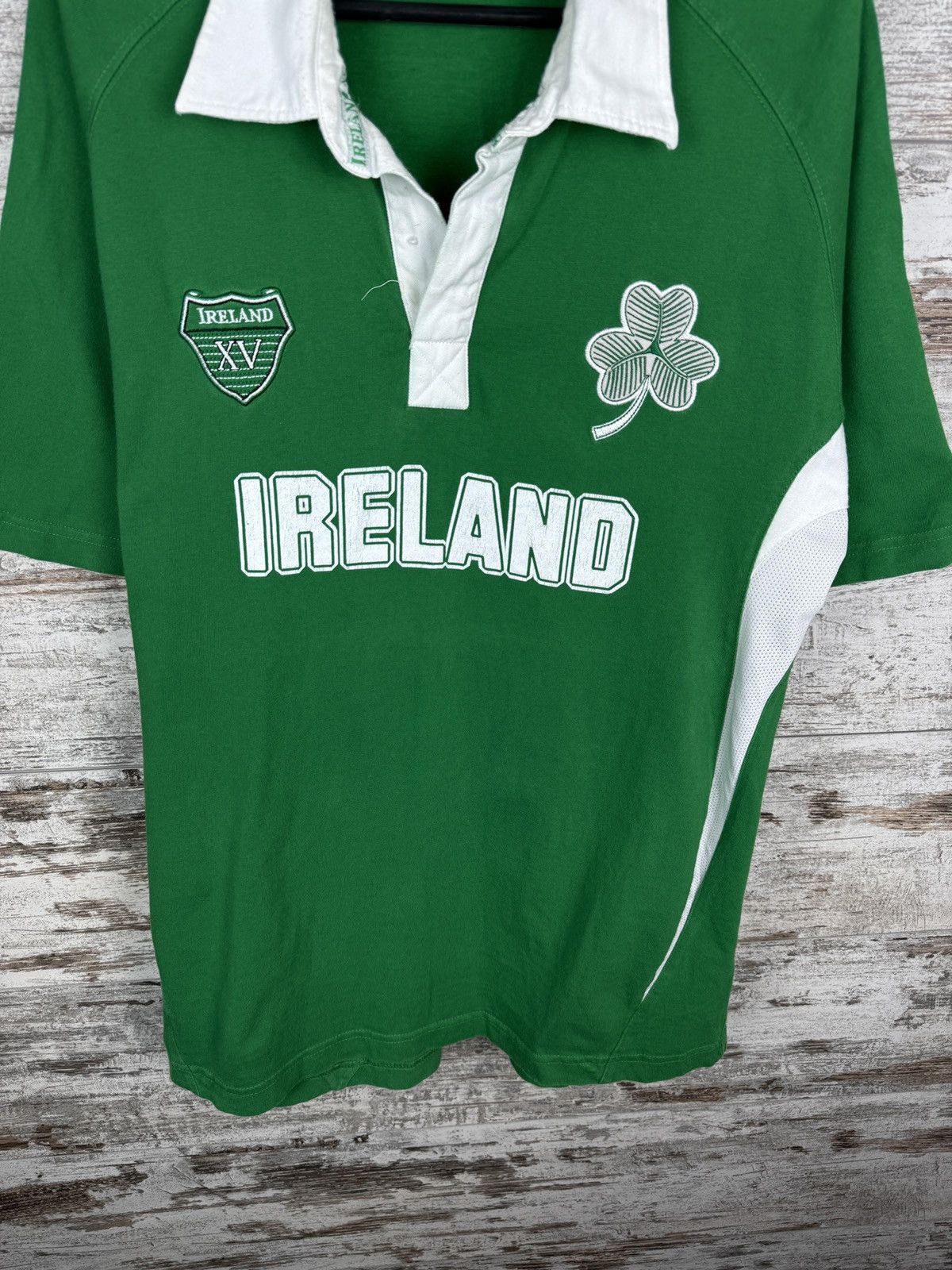 Vintage Mens Vintage Ireland Rugby polos T-shirt tee Size US L / EU 52-54 / 3 - 4 Thumbnail