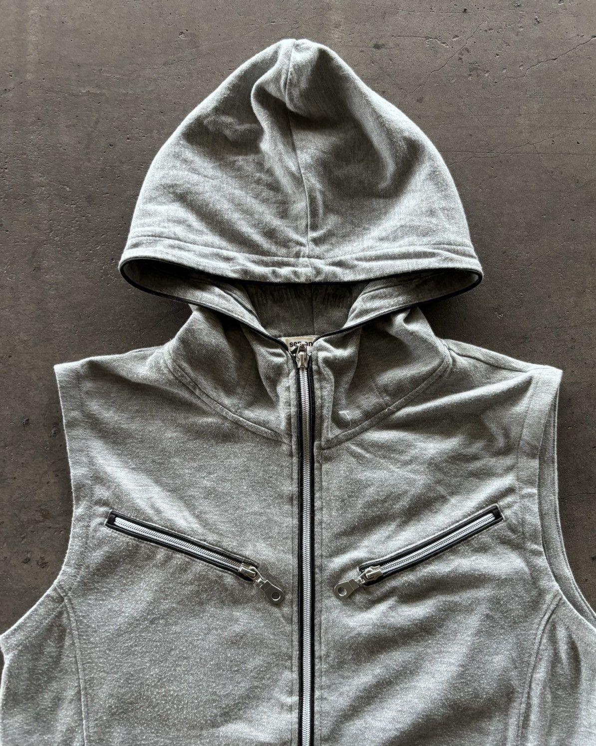 Japanese Brand Semantic Design Vest Zip Up Hoodie Size US M / EU 48-50 / 2 - 3 Thumbnail