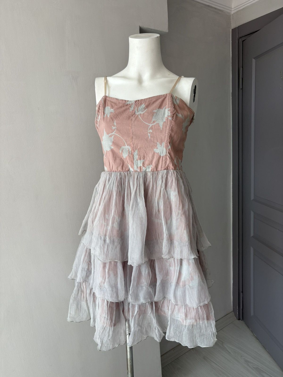 Vintage Jeff Gallano silk dress Size L / US 10 / IT 46 - 5 Thumbnail