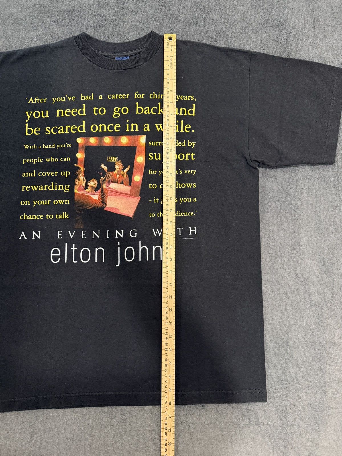 707 Vintage 1999/2000 An Evening With Elton John Tour Band Tee Size US XL / EU 56 / 4 - 7 Thumbnail