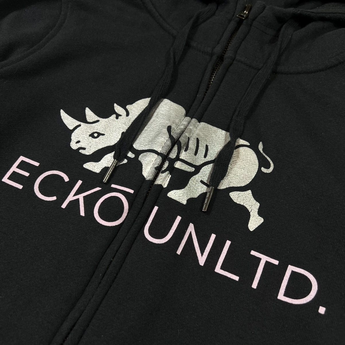 Ecko Unltd. Vintage Y2K Ecko Unltd Big Logo Zip Hoodie Rap Sk8 Style 90s Size S / US 4 / IT 40 - 6 Thumbnail