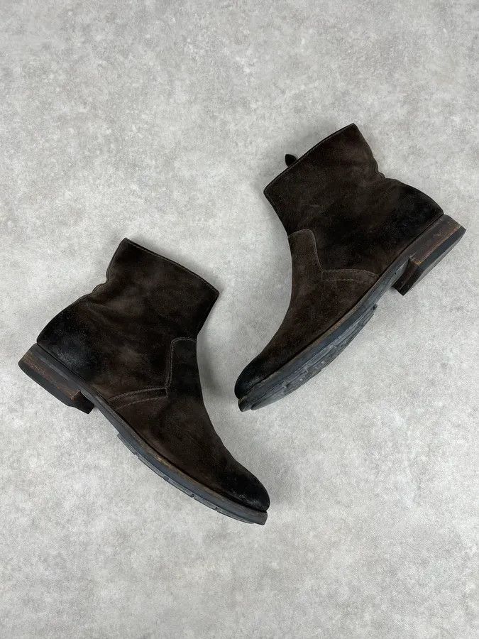 Prada 2000s Prada Dark Brown Suede Leather Boots Size US 9.5 / EU 42-43 - 3 Thumbnail