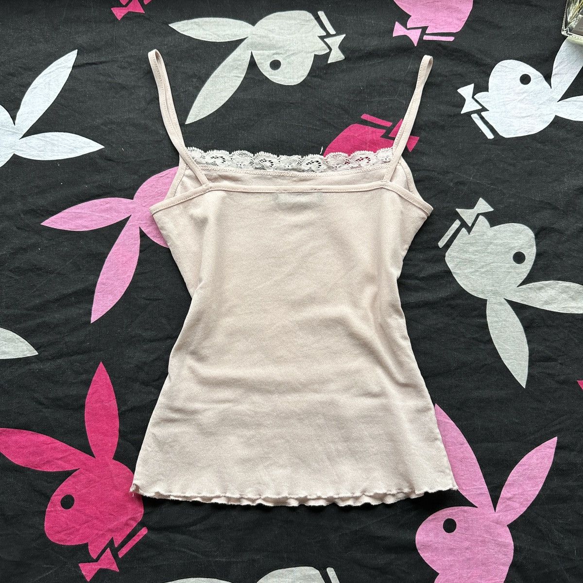 Beauty Beast × Morgan Homme Cute Lace Baby Doll Coquette Mesh Logo Ballet Top 00s Size ONE SIZE - 6 Thumbnail