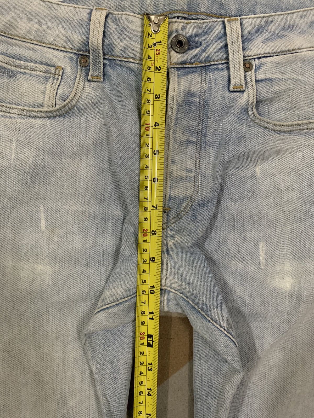 G-Star Vintage G-Star Raw Blue Washed Distressed Grunge Jeans Size US 31 - 19 Thumbnail